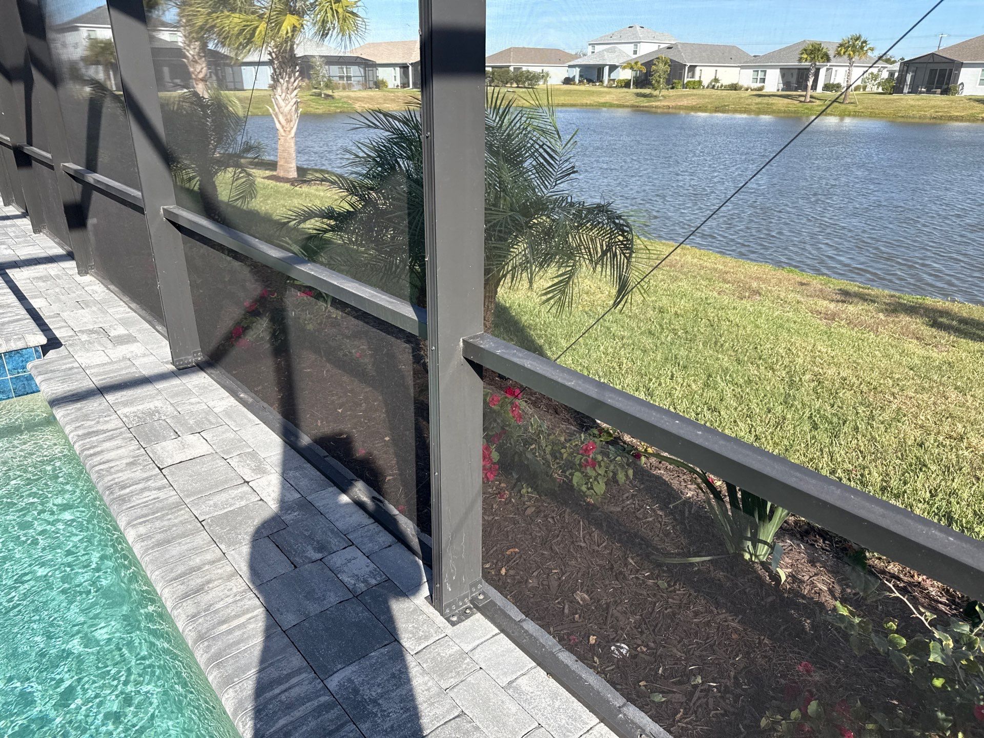 Pool Cage Screen Enclosure Cleaning in Canoe Creek – Parrish, FL by Sunshine AquaWash