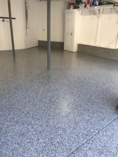 Garage Floor Coating using Penntek in Domino by Spectrum Painting, LLC