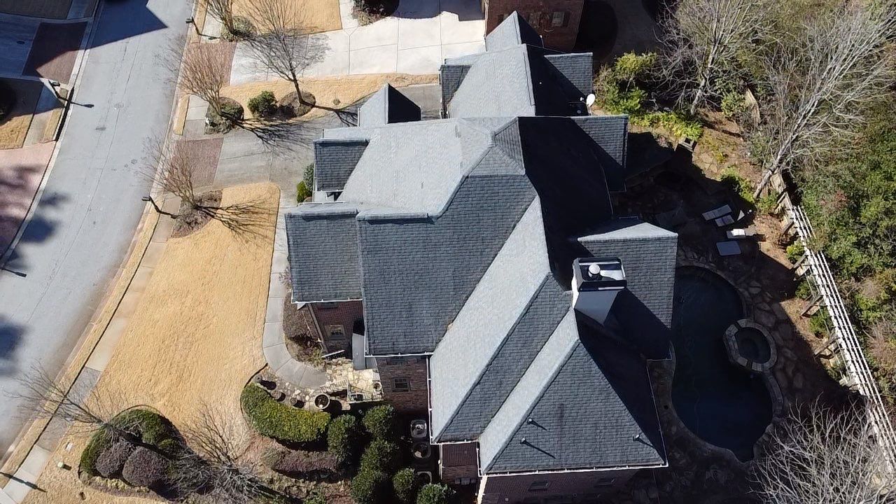 Residential Roofing Installation using GAF Timberline HDZ Charcoal by Georgia Roof Advisors