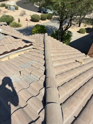Residential Roof Install using Concrete Tiles in Scottsdale, Arizona
