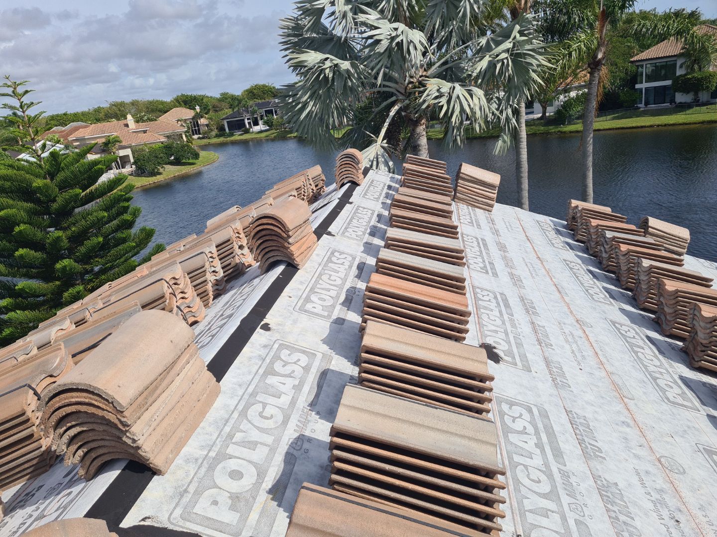Residential Roofing Installation using Eagle Roofing Tile by BLUES BROTHERS ROOFING