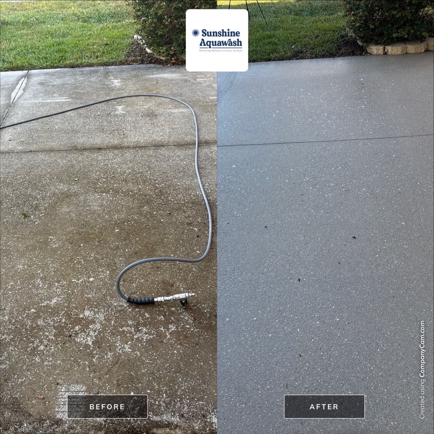 Concrete Driveway, Entryway, Flowerbed Curbing & Statue Cleaning in Heather Glen, Palmetto, FL | Sunshine AquaWash by Sunshine AquaWash