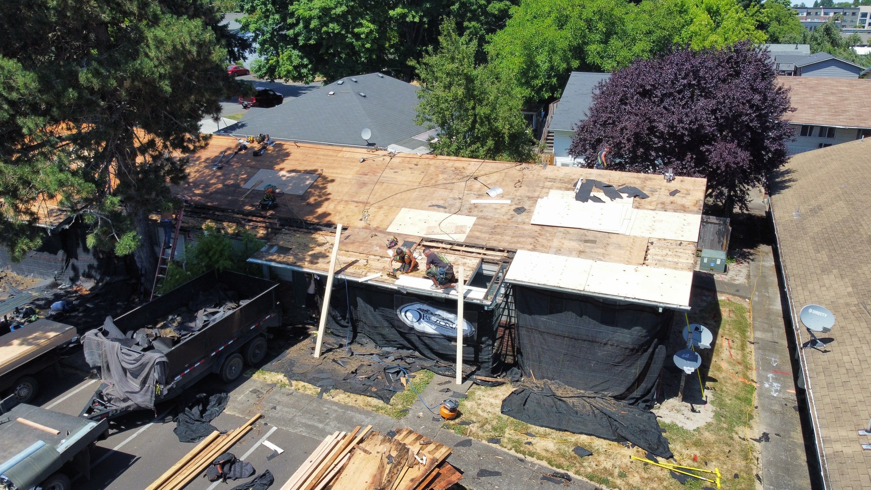 Residential Roofing Installation using IKO Dynasty (Color: Brownstone) by Orezona Building & Roofing Company, Inc.