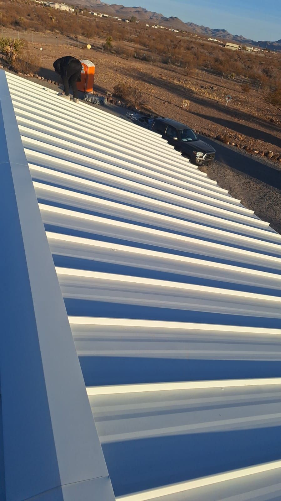 Polar White Standing Seam by Reimagine Roofing