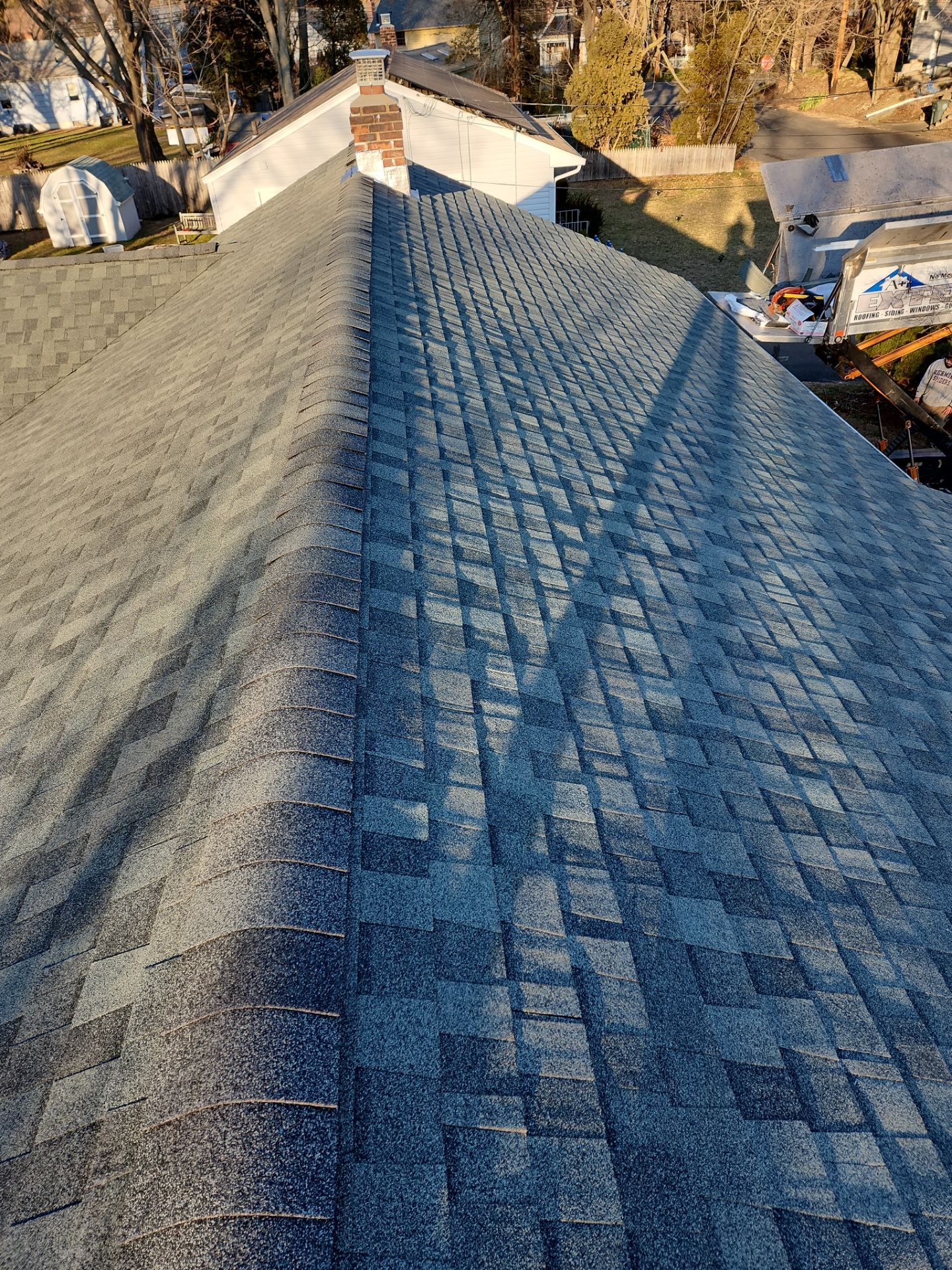 Residential Roofing Installation using Owens Corning Duration Onyx Black by A Plus Exterior