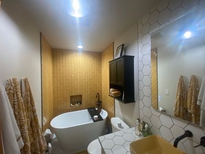 Bathroom Remodel using Seasonal rental