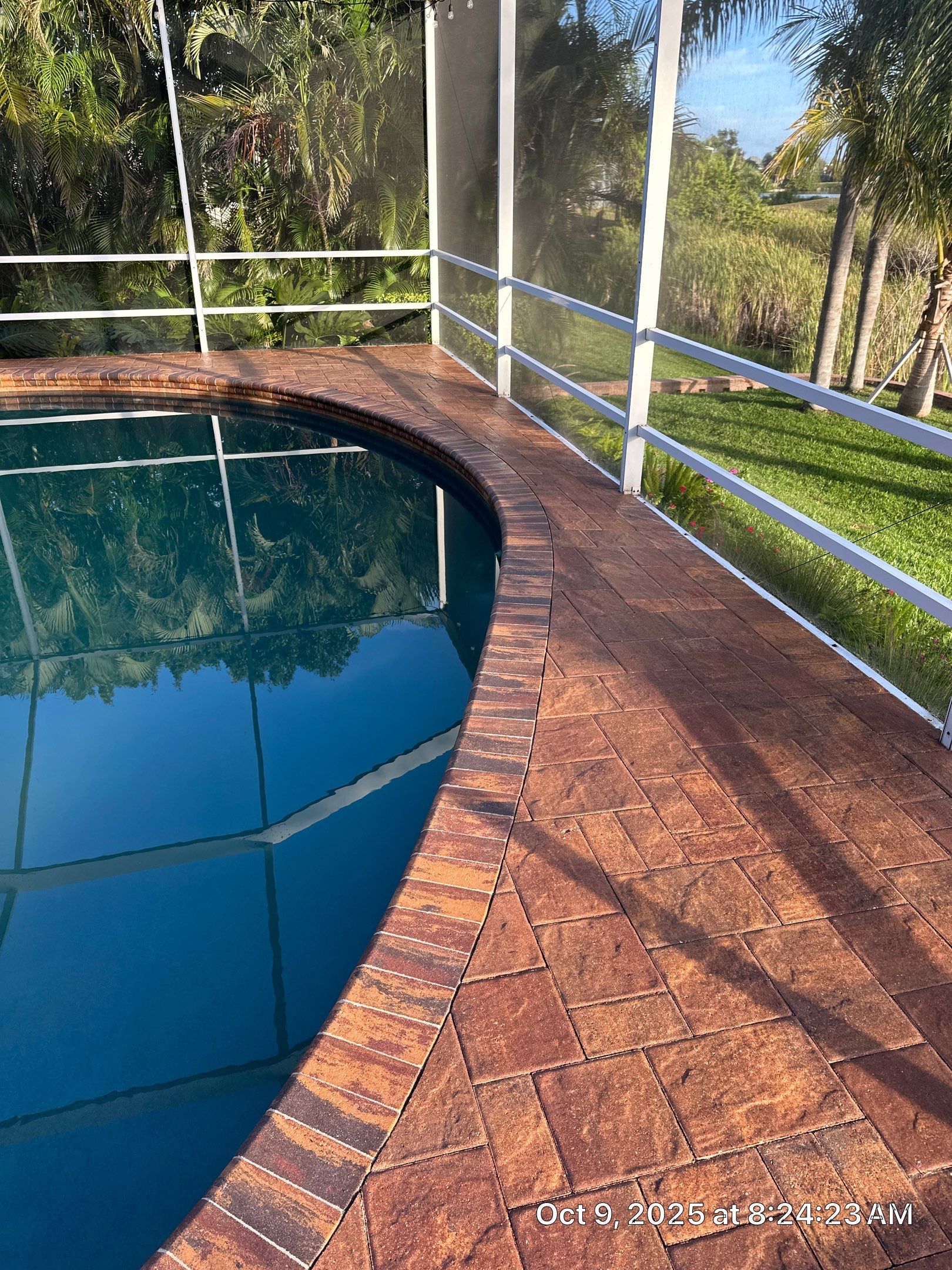 Driveway and Pool Deck Paver Restoration in Apollo Beach by Supreme Paver Experts