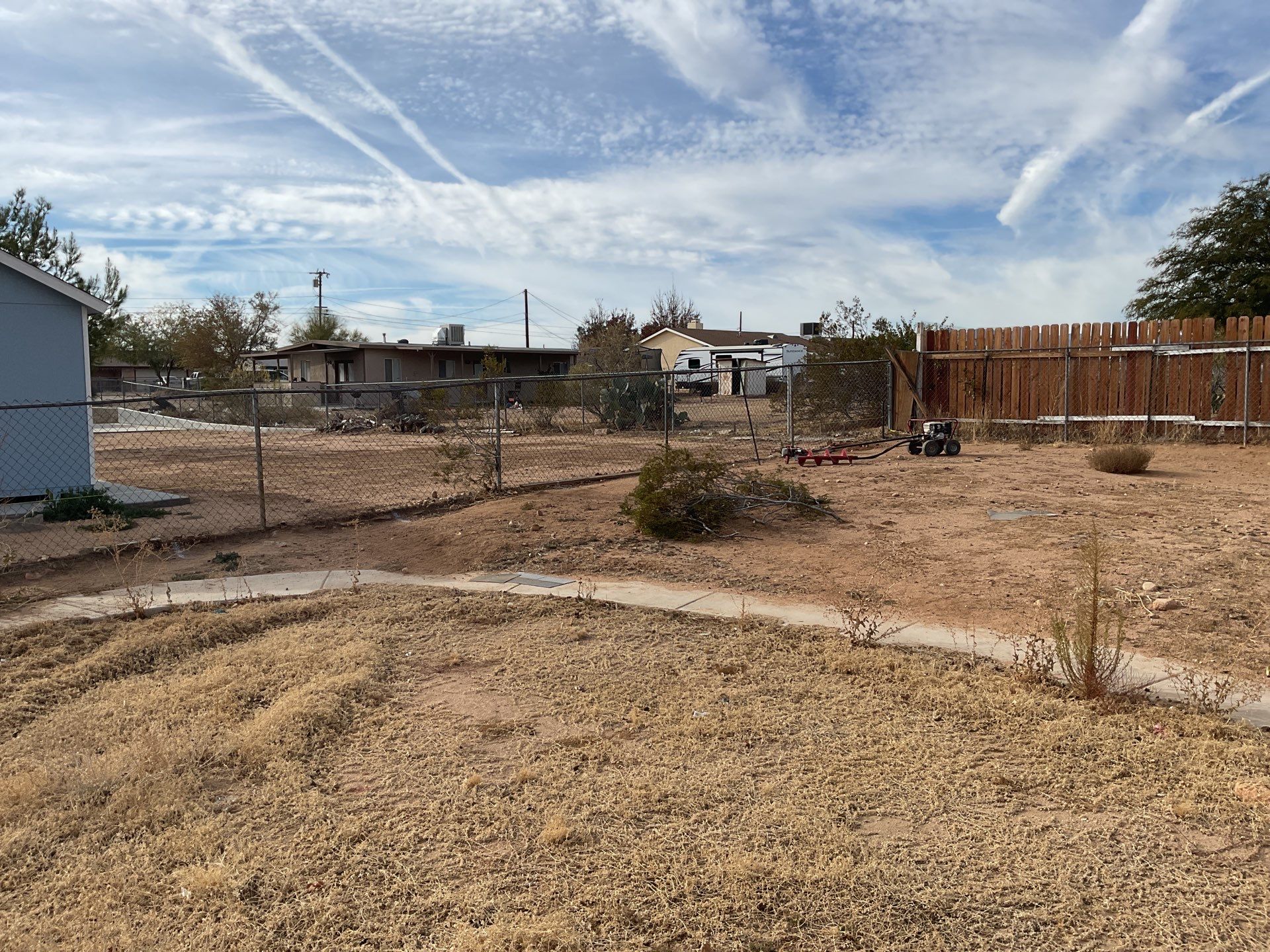 Fence Installation using vinyl and chain link  by Fence Guys Inc. 