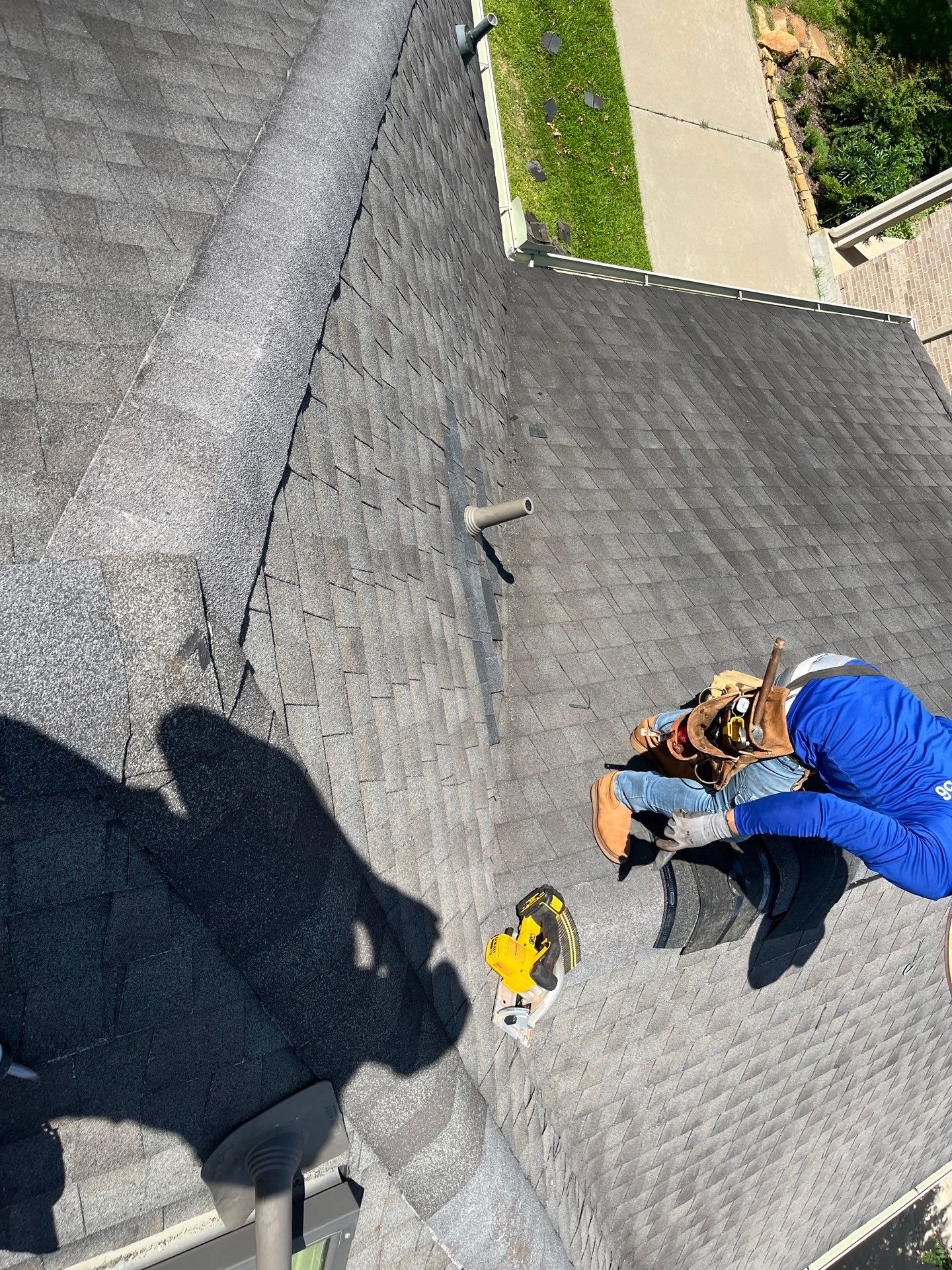 Hail Damage using Owen's Corning Duration (Lifetime) Shingles by Roof Repair Services LLC