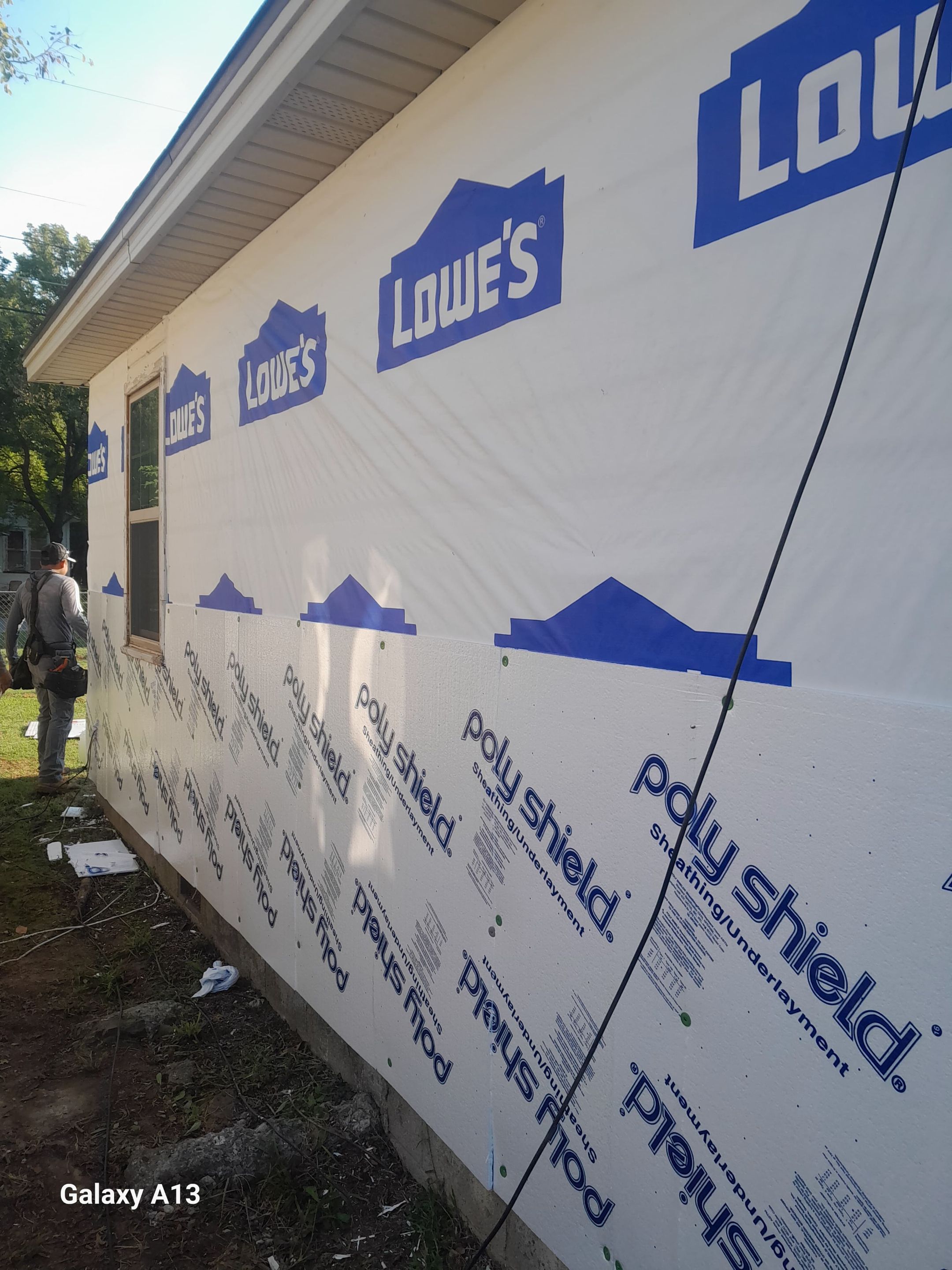 Hail damage & tornado damage restoration.  by In & Out Construction & Remodeling, LLC