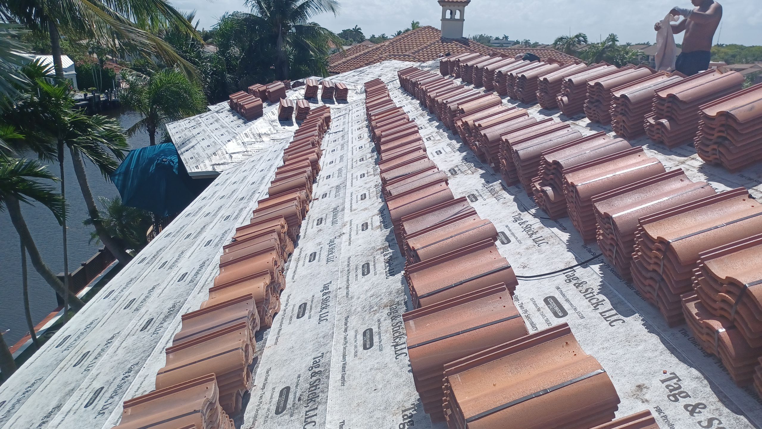 Residential Roofing Installation using Eagle Roofing Tile by BLUES BROTHERS ROOFING