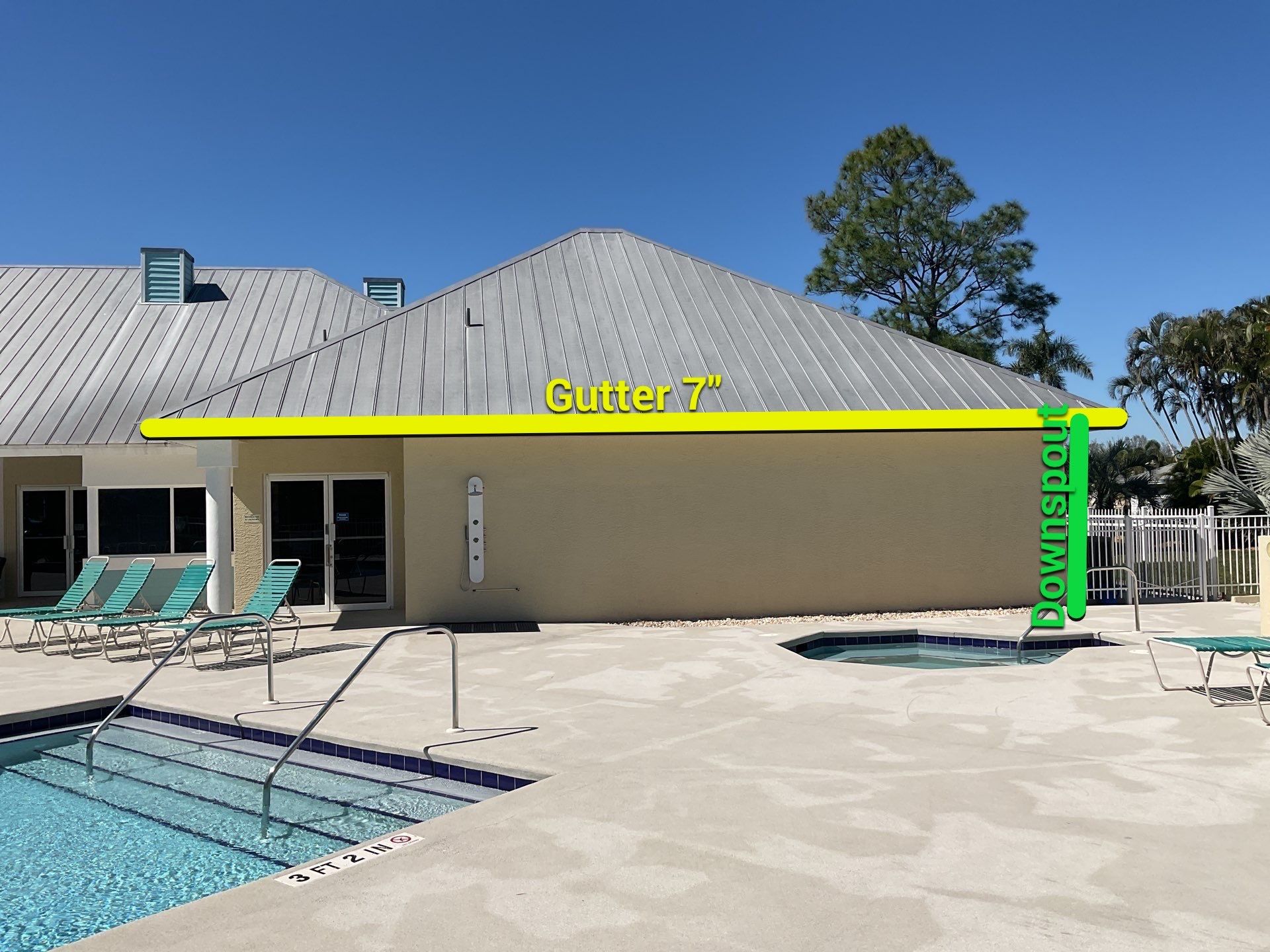 White K-Style Gutters in Fort Myers FL by Gutter Professors