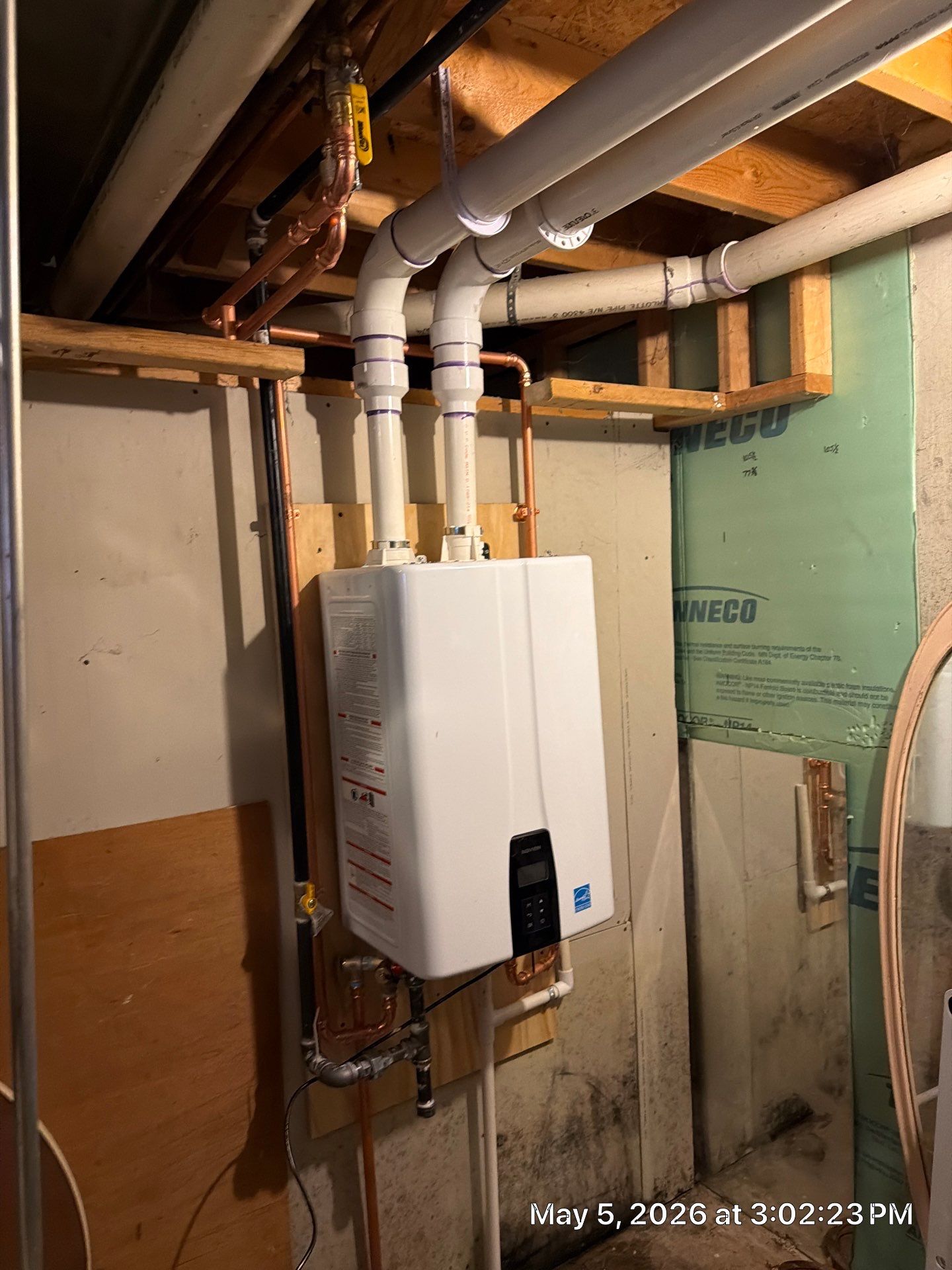 Navien NPE-240A2 Tankless Water Heater Installation – Crystal Lake, IL | GSHA Services, LTD by GSHA Services LTD