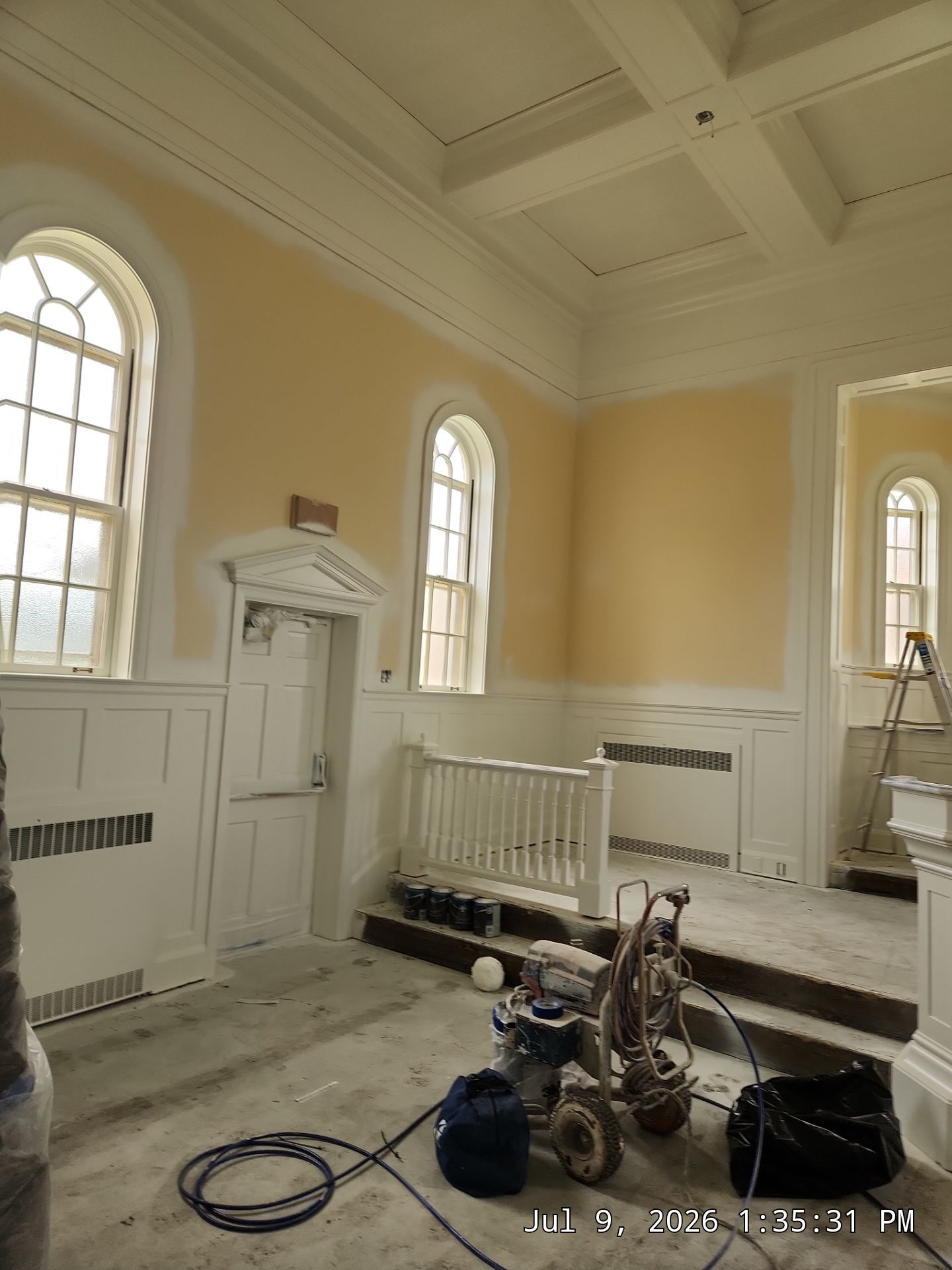 Interior Church Painting and Sanctuary Refresh in Sioux Falls by Select Painting, Coatings & Garage Cabinets
