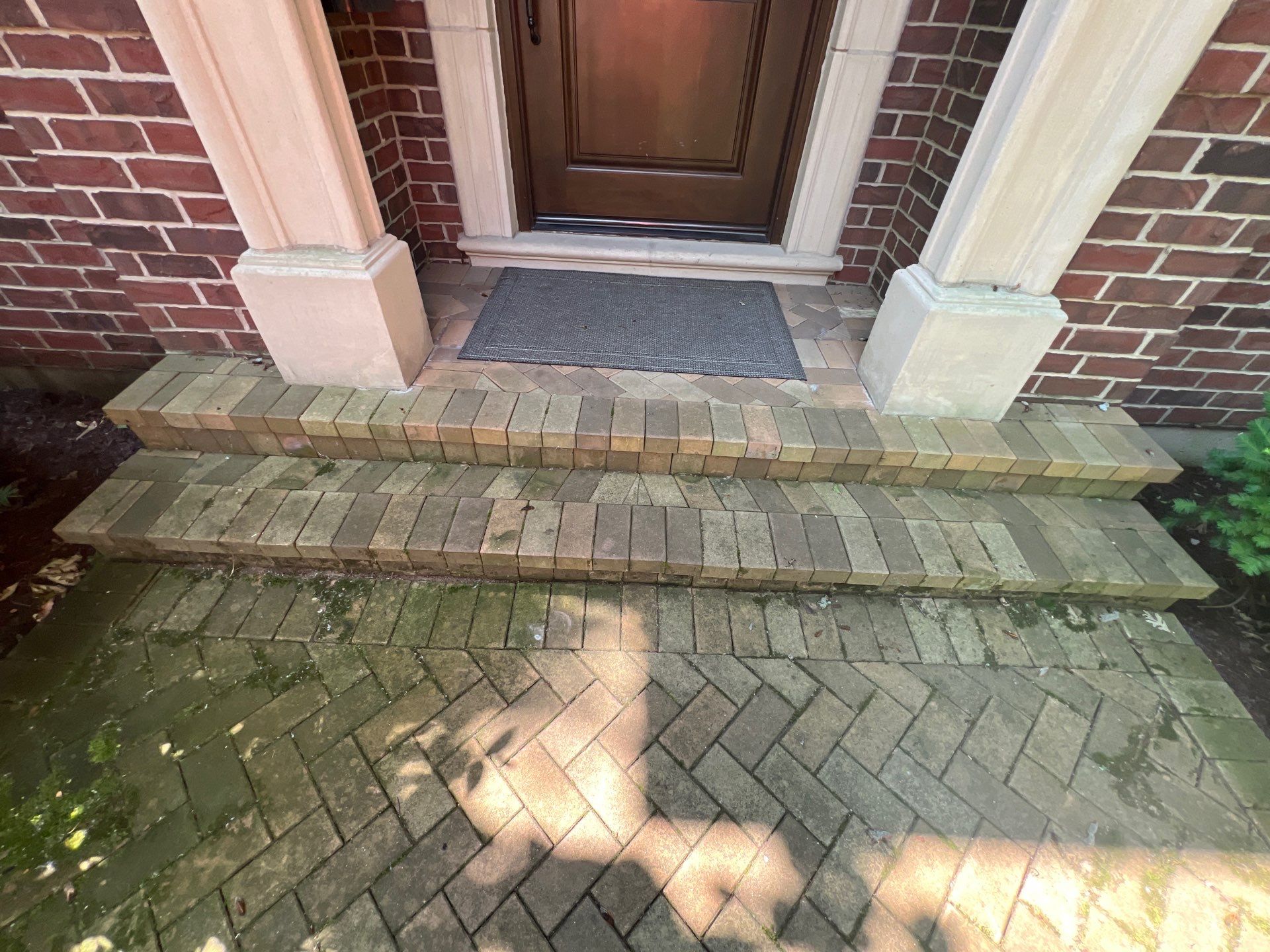 brick paver repair  using Structure bond Techniseal by Northern Power Washing LLC.