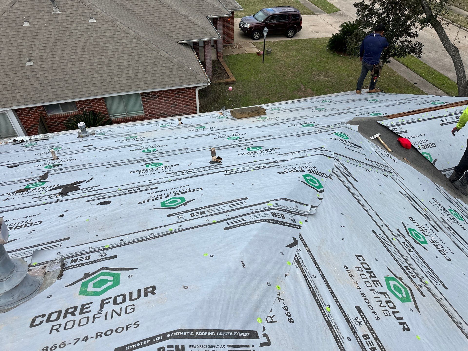 Roof Replacement completed in the Cypress Area! by Core Four Roofing