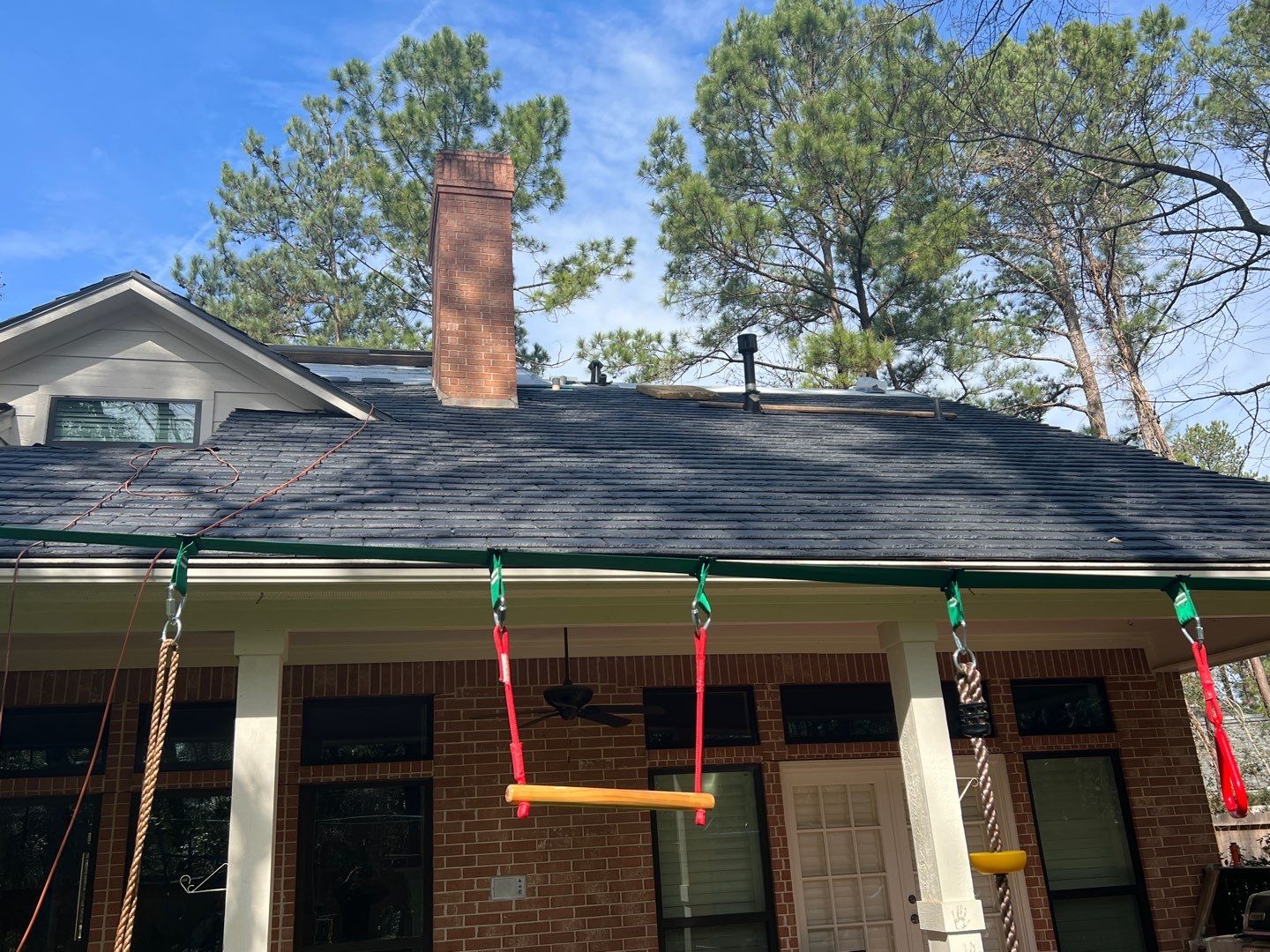 Residential Roof Replacement using Davinci Province Slate Shingles by Elite Roofing LLC