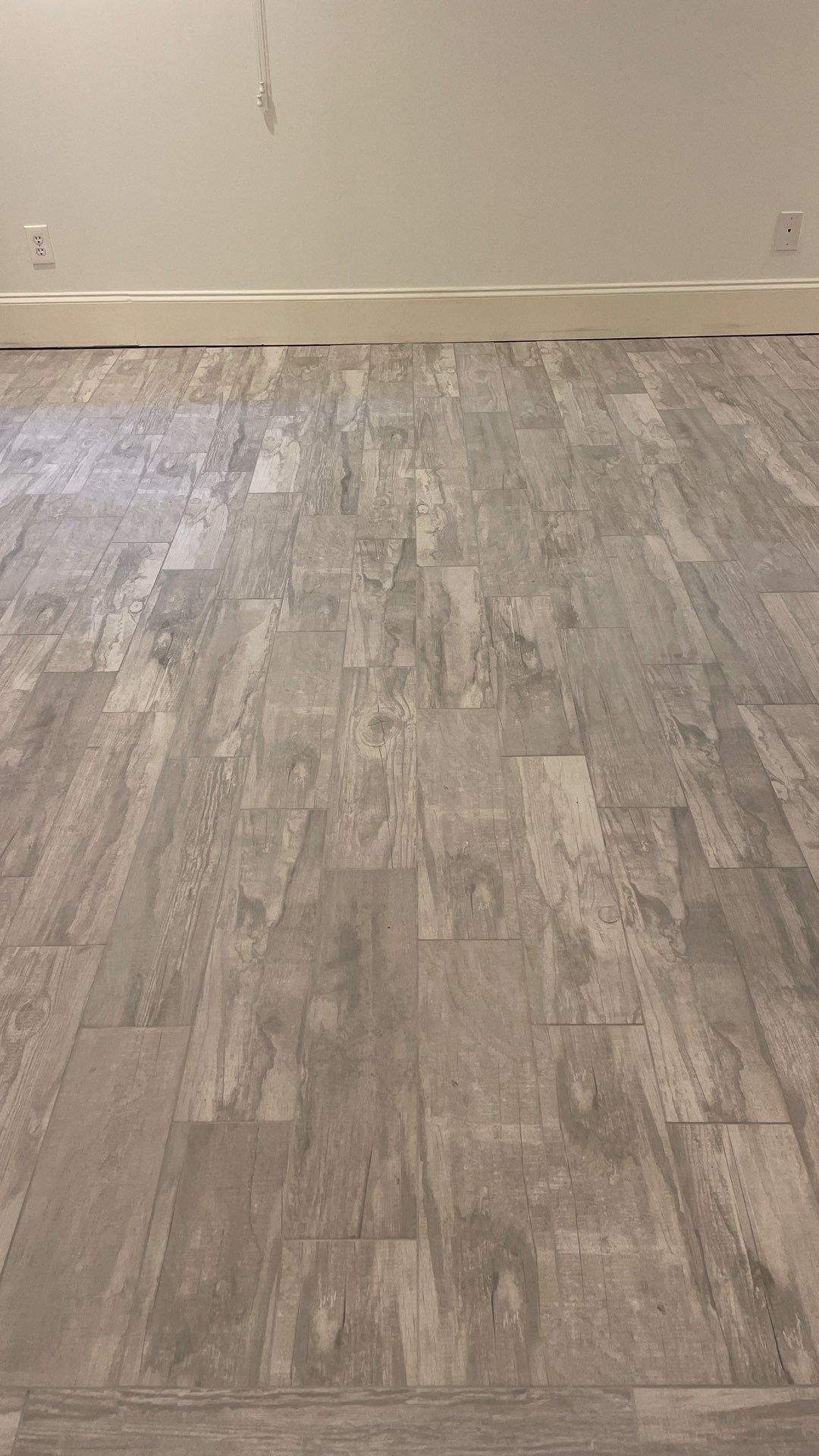 Herringbone basement floor by Footprints Bath and Tile of East Atlanta