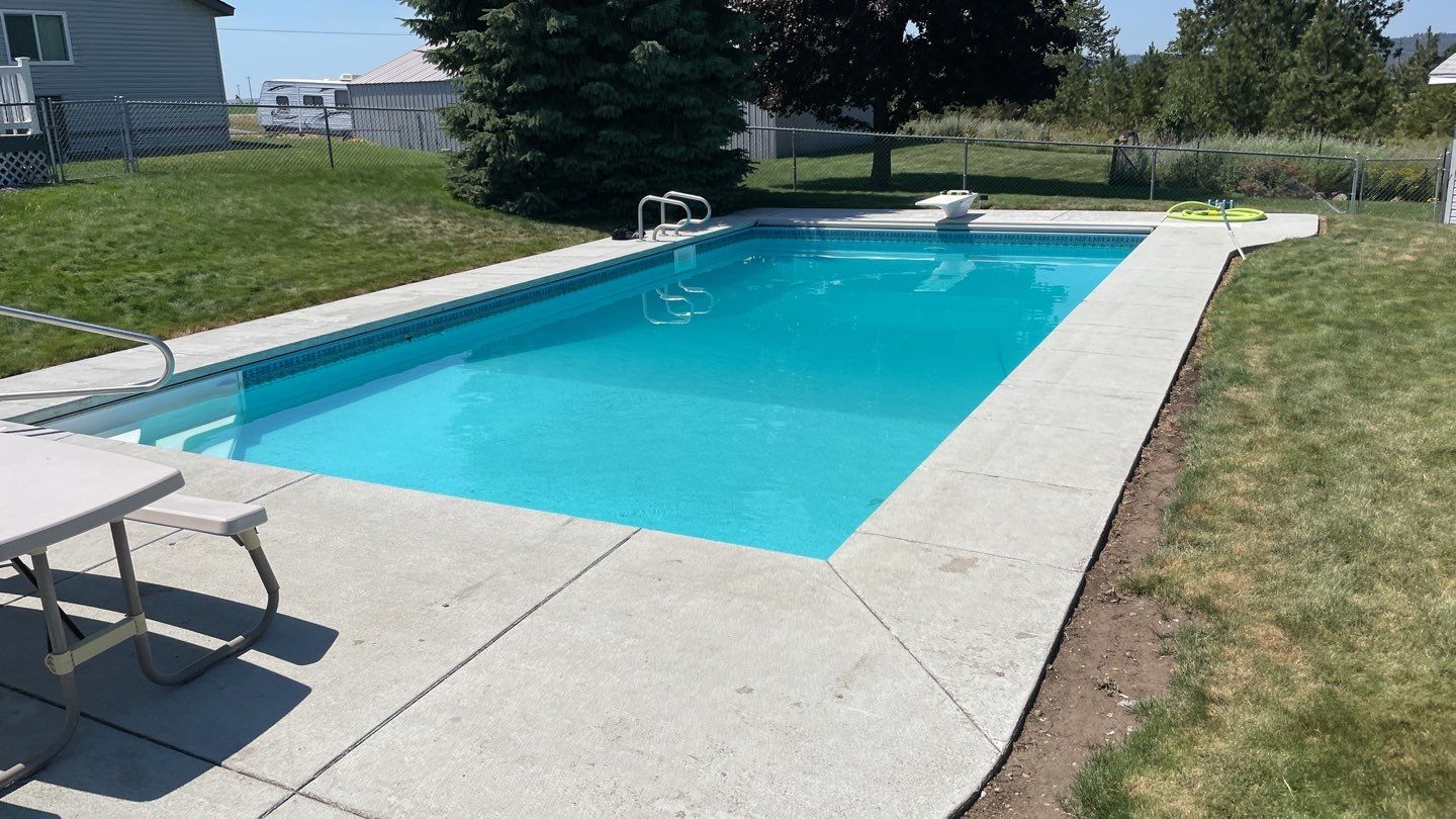Pool Deck Transformation using Slate Stone by Croc Coatings, LLC