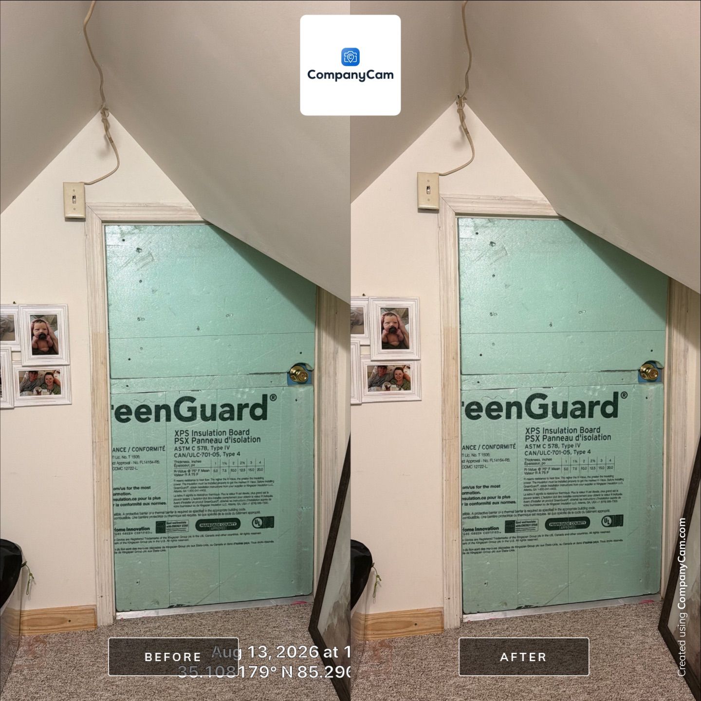 Attic Knee Wall Insulation and Access Door Installation in Chattanooga by CompanyCam Sales Demo