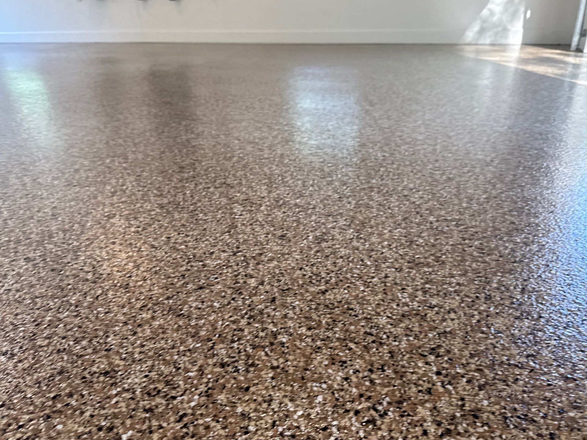 Garage in Hawthorne, FL in Sandstone by Cross Creek Concrete Coatings