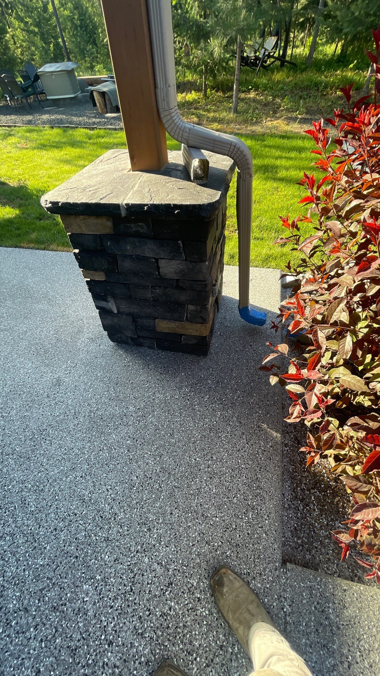 Patio Transformation using Slate Hybrid by Croc Coatings, LLC