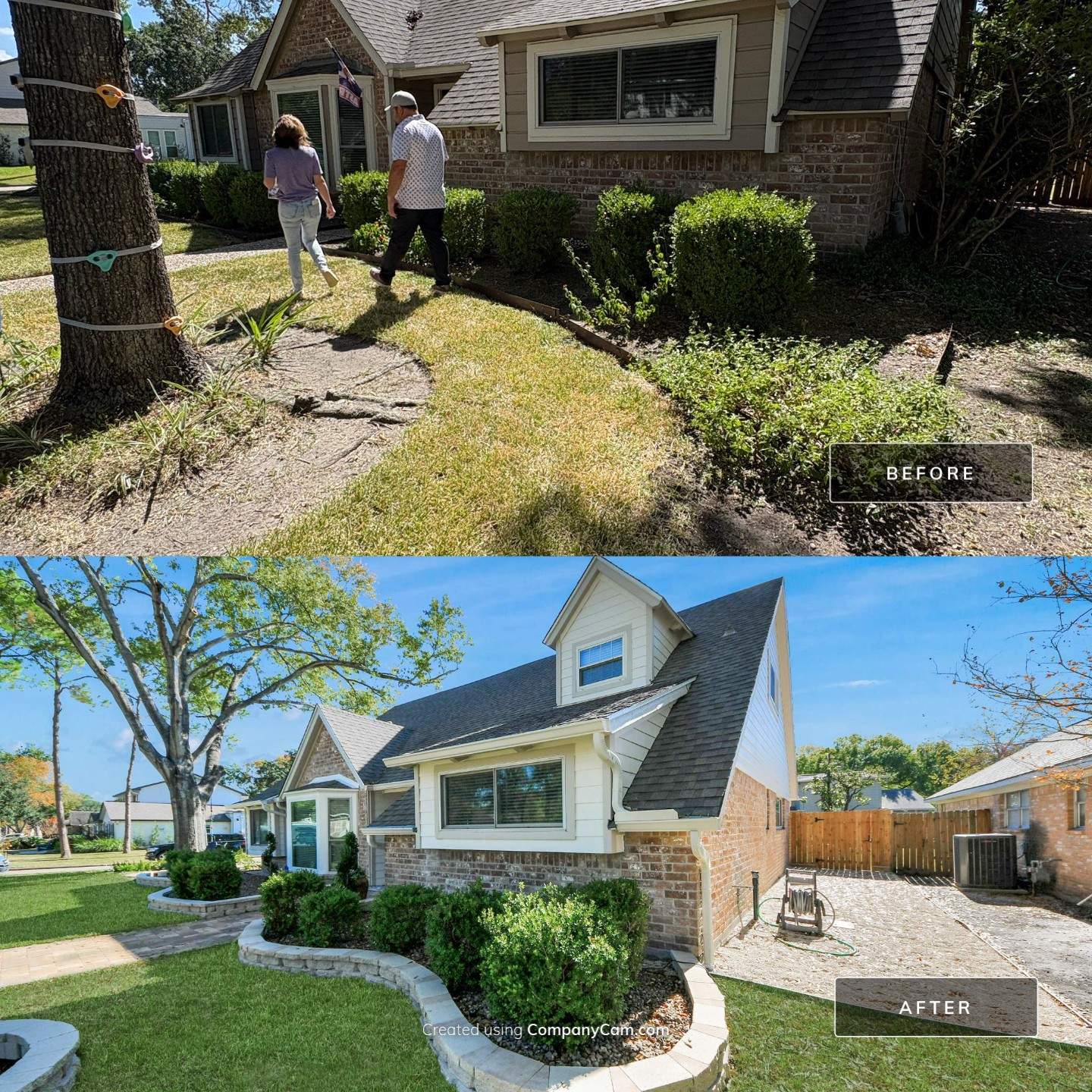 Exterior Home Makeover — Designed to Last by Texas Urban Elements