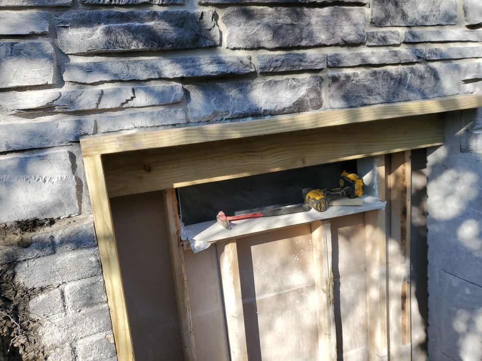 Egress Window Installation using Rockwell Egress Fiberglass Egress Window Well by Toledo Basement Repair 