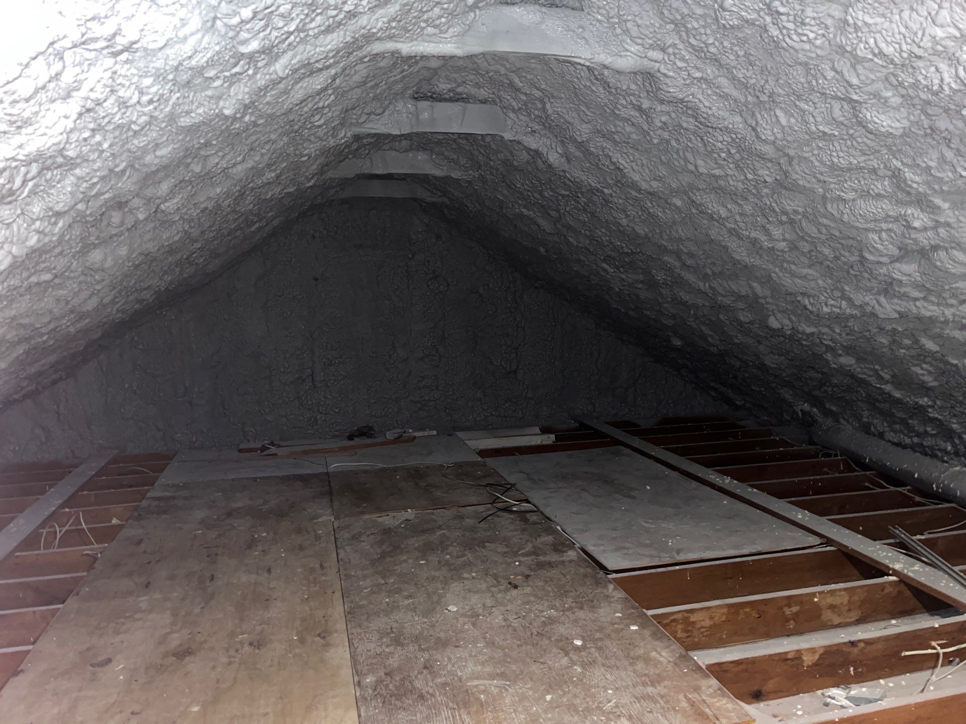 Basement Exterior Walls using Closed Cell Spray Foam by NYS Foam & Energy