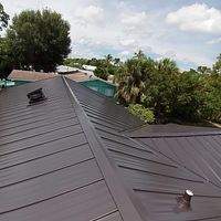24ga 1" Nail-Strip Dark Bronze by Total Roofing System The Metal Roof Experts