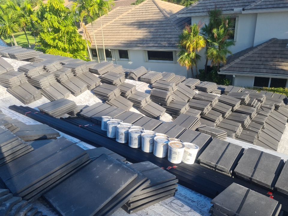 Residential Roofing Installation using Eagle Roofing Tile by BLUES BROTHERS ROOFING