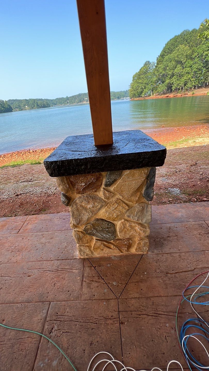 Stamped Concrete Pavilion Slab by Xtreme Concrete Services