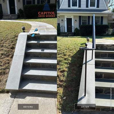 Traditional Steel Step Railings – Washington, DC