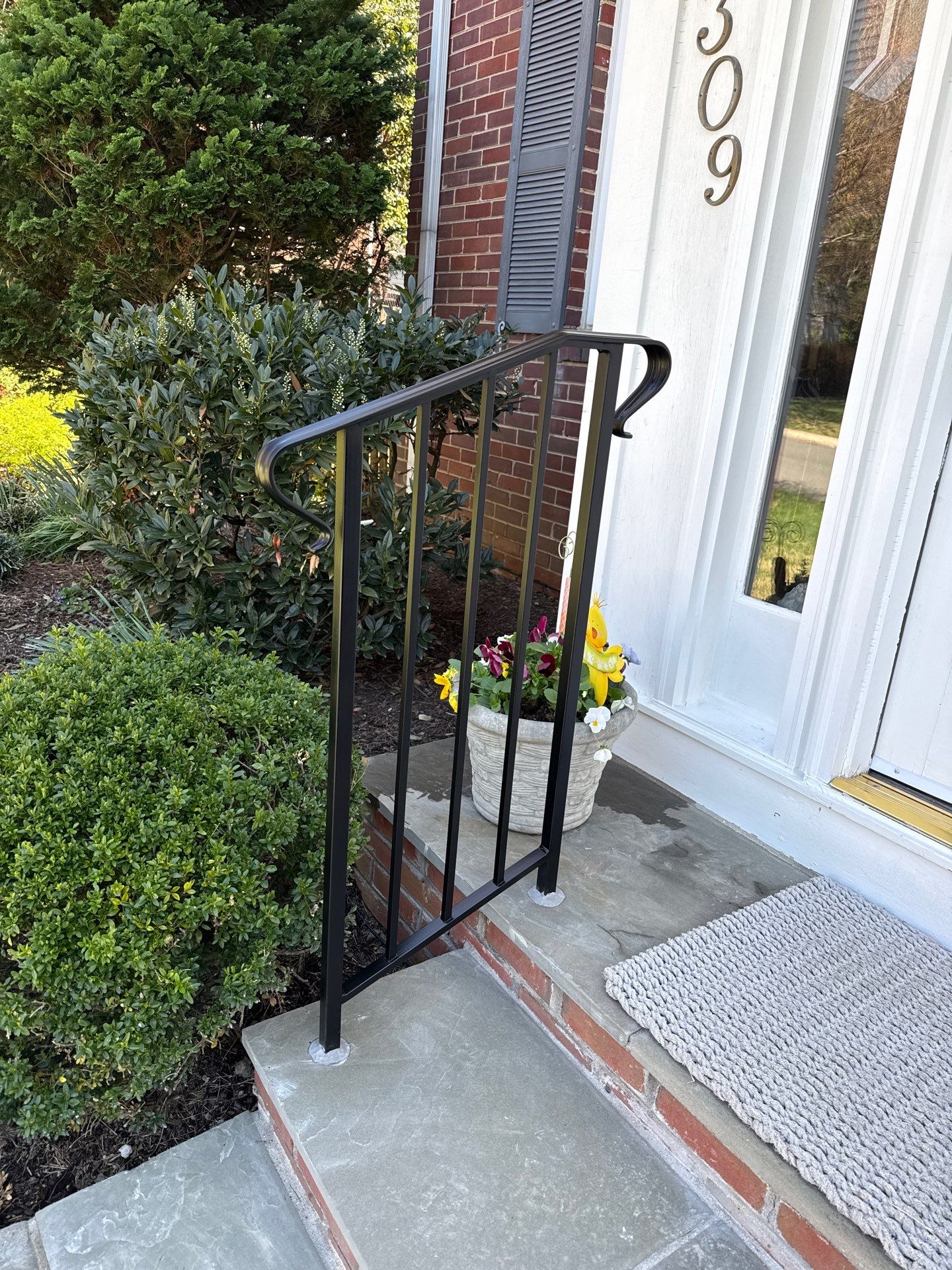 Traditional Iron Porch and Walkway Railings– Bethesda, MD by Capitol Iron Works