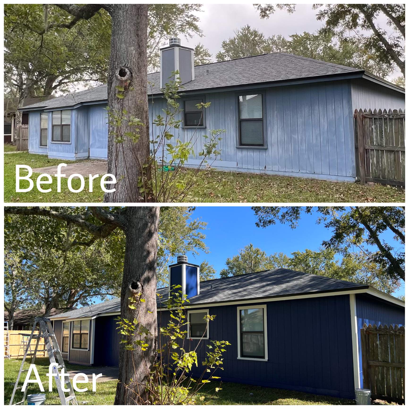 Exterior Wood Repair and Painting in Middleburg, FL 32068 by A New Leaf Painting, LLC