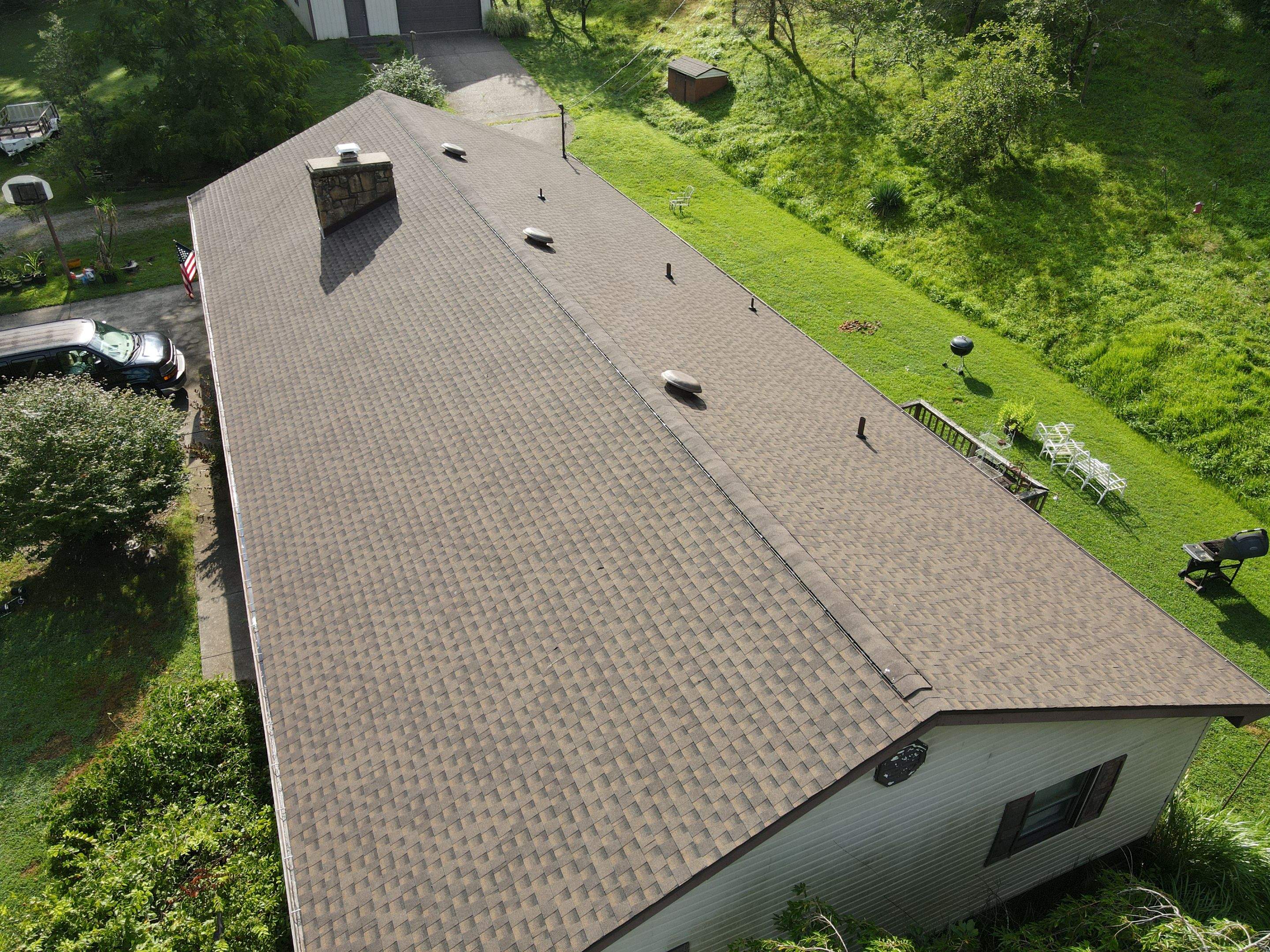 Residential Roofing Installation using GAF Timberline HDZ Barkwood by Rainstoppers Roofing