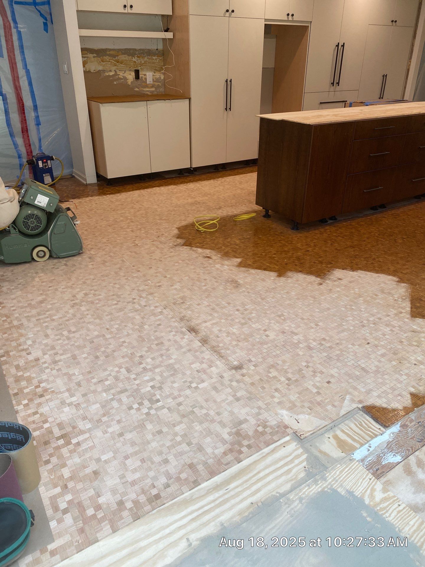 UNIQUE MID CENTURY MODERN Square Wood Tile Floor by RTBaldwin Hardwood Floors