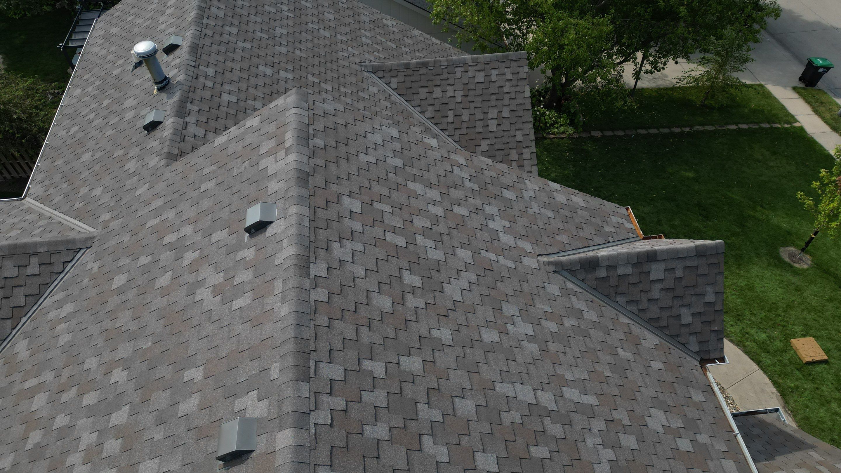 Residential Roofing Installation using IKO ArmourShake in Chalet Wood by Lightning Exteriors