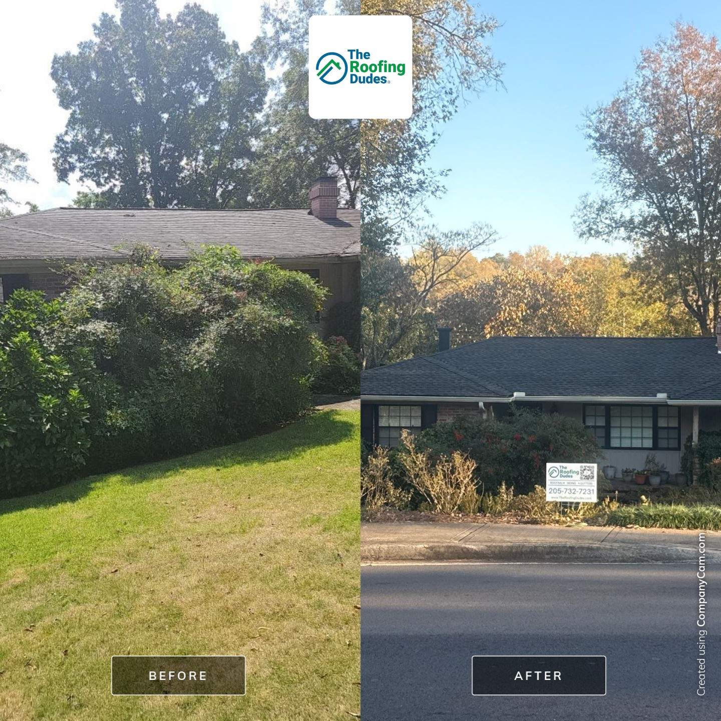 Roof Replacement in Vestavia Hills (Charcoal Shingles) by The Roofing Dudes