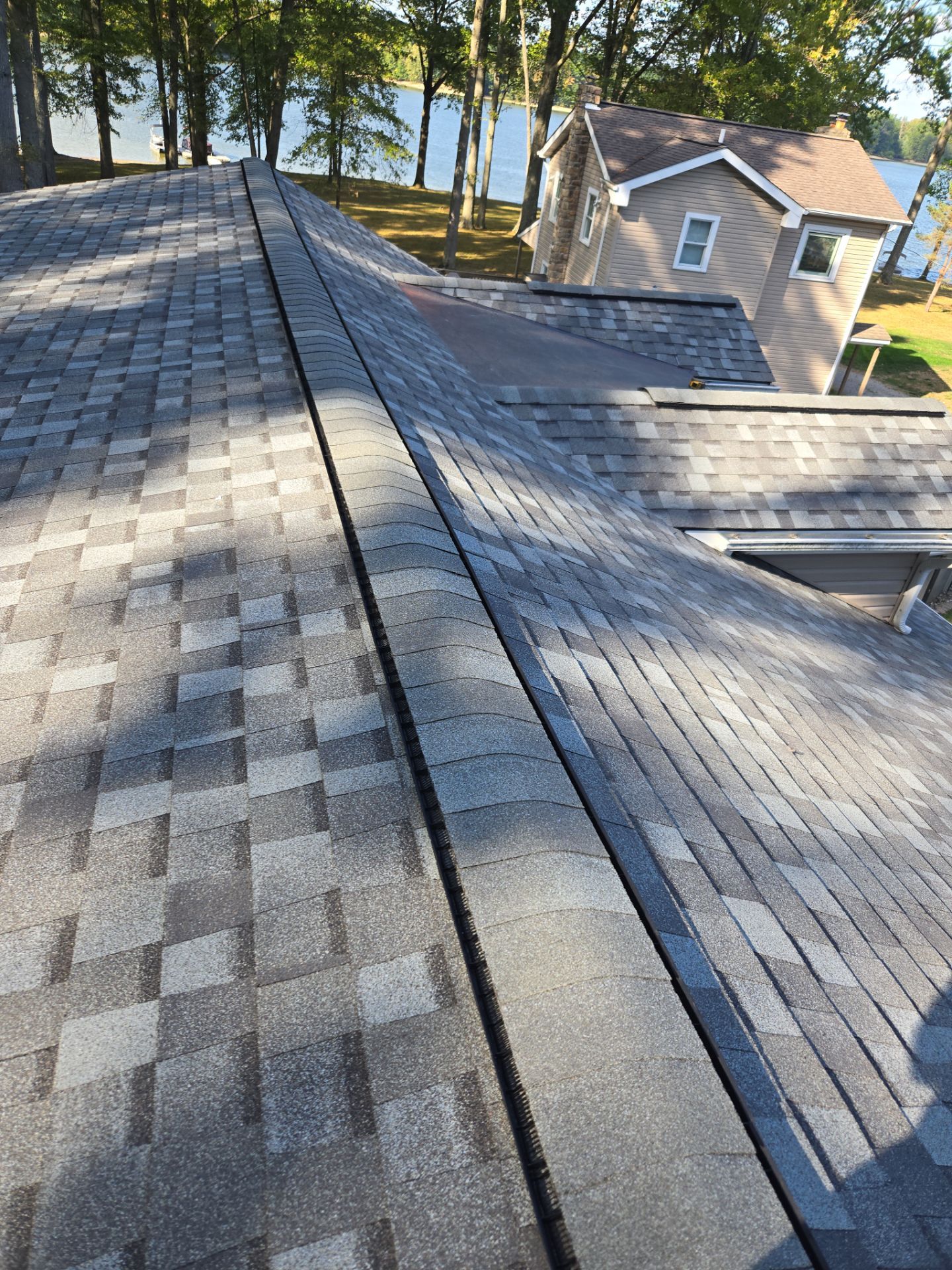 Atlas Pinnacle, Color, Coastal Granite, Drip Edge, Color, Black by Eagle Eye Roofing