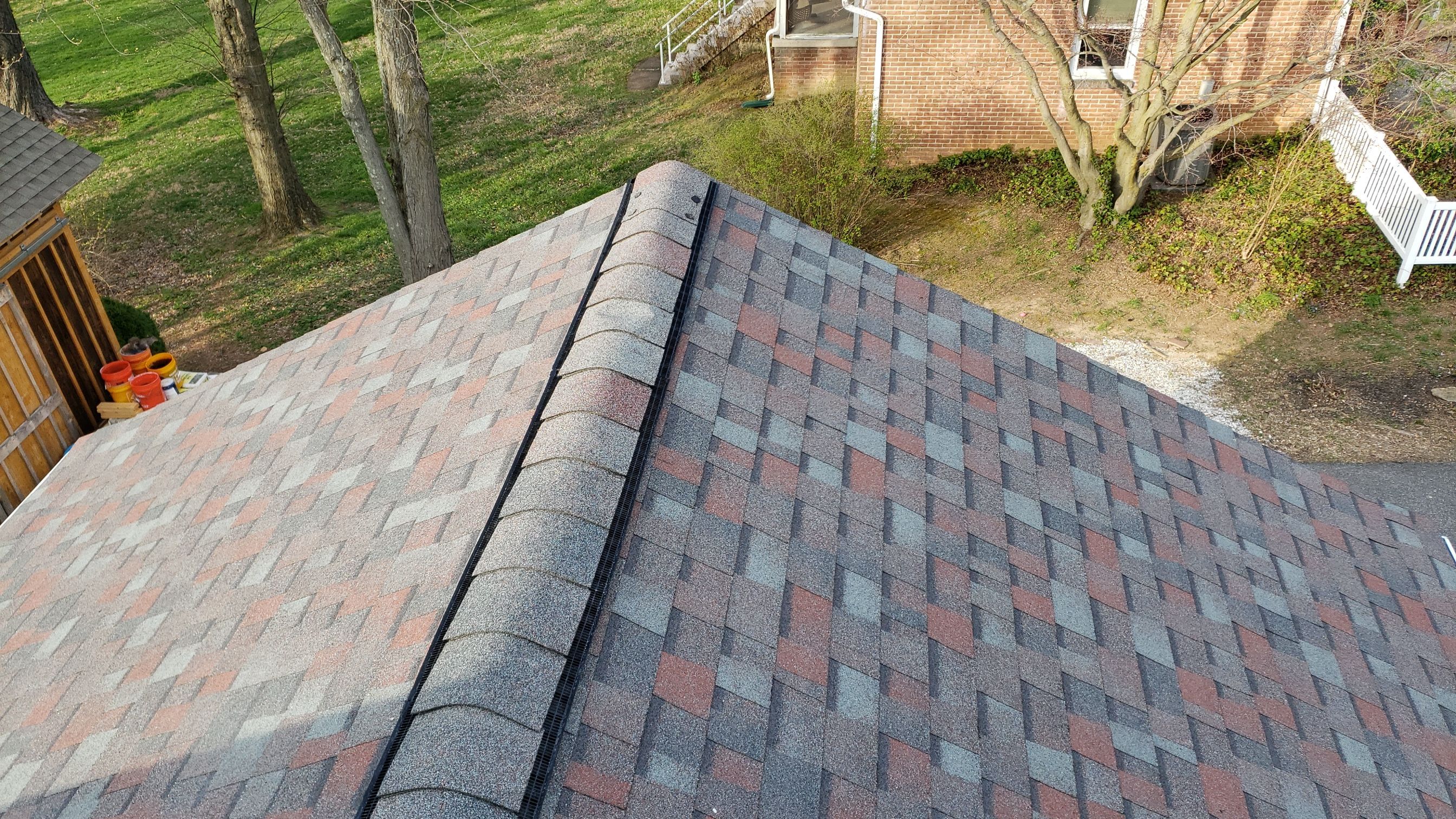 Residential Roofing Installation using Owen's Corning Colonial slate.  by Roof Right Inc