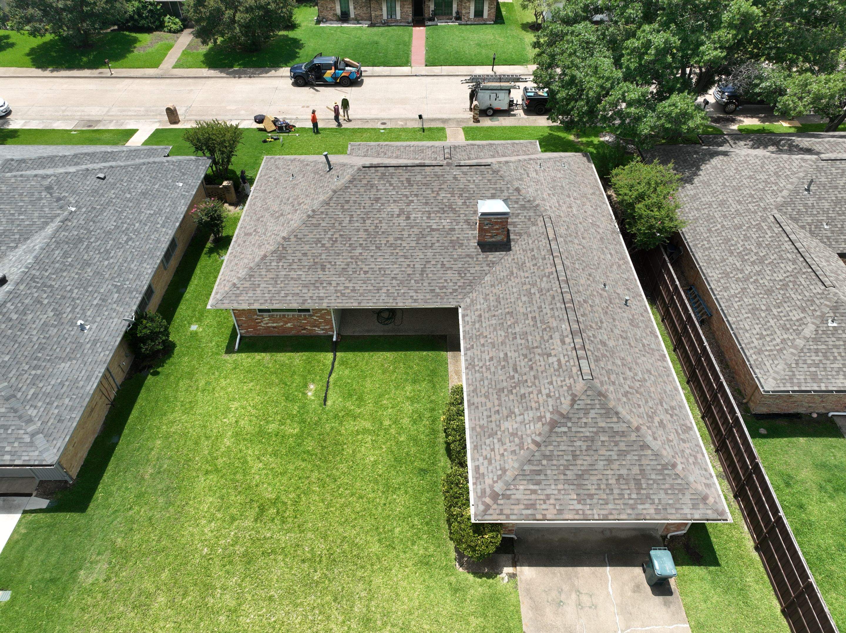 Residential Roofing Installation using Malarkey Highlander Natural Wood by OneSource Roofing and Restoration