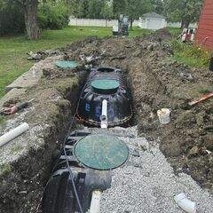 Septic System Installation with Aeration and Chamber Drainage by Allied Water Services