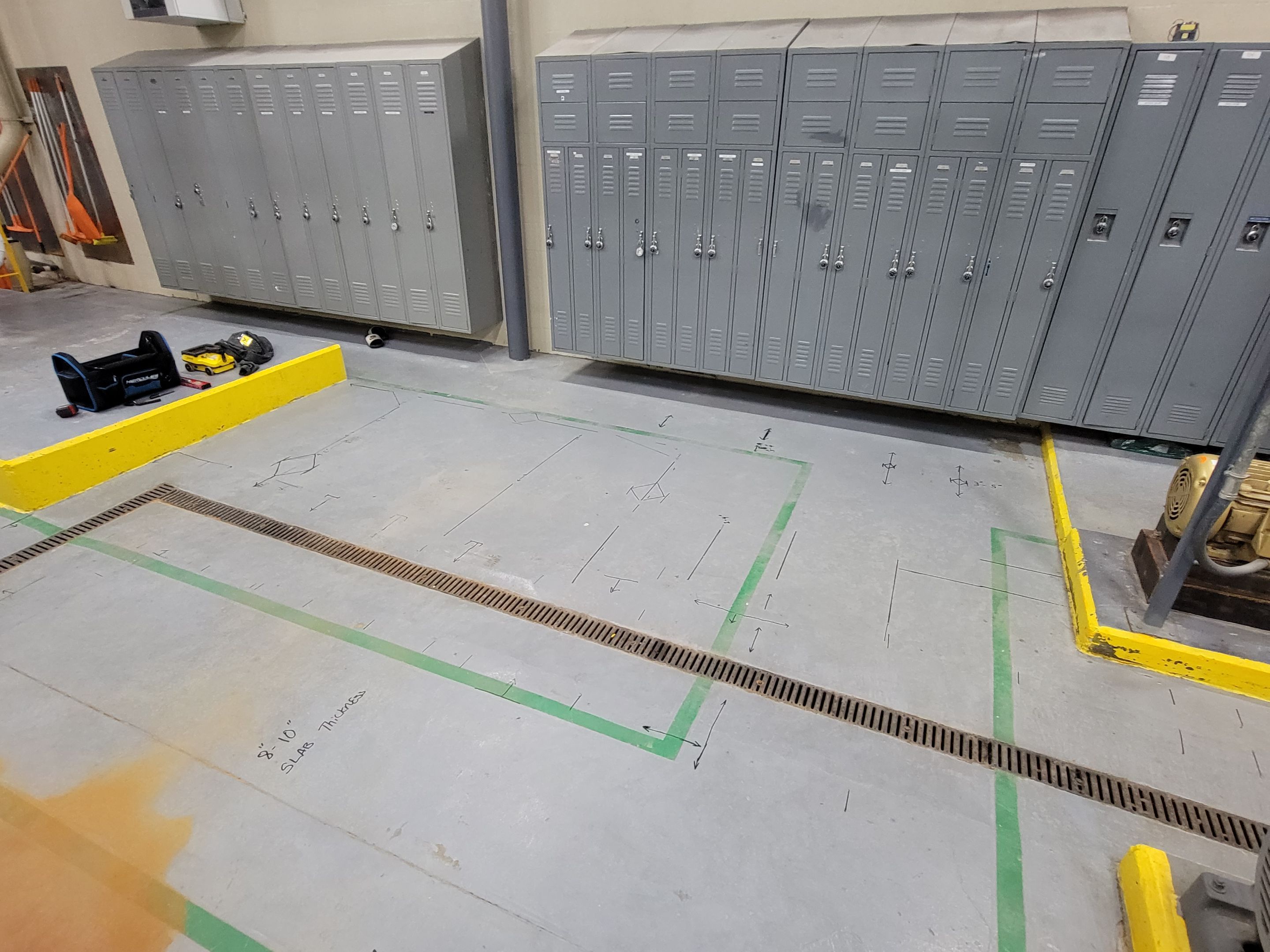 Concrete Scan for industrial type plant by Alsip Locating Service, LLC