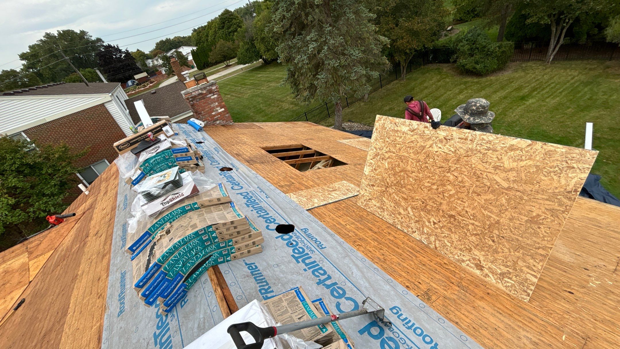 Roof Replacement using CertainTeed Landmark by 180 Contractors