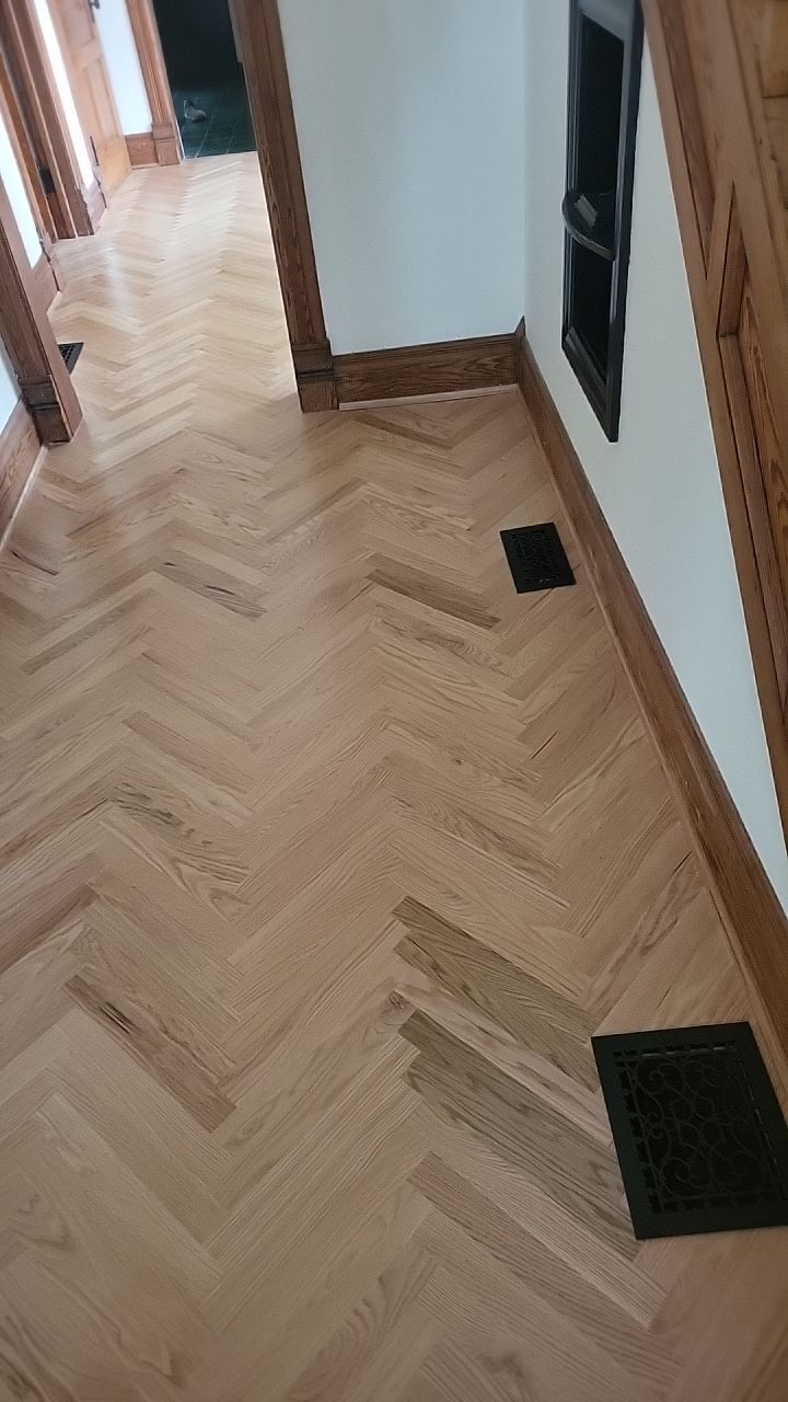Historical herringbone by Ann Arbor Hardwoods 