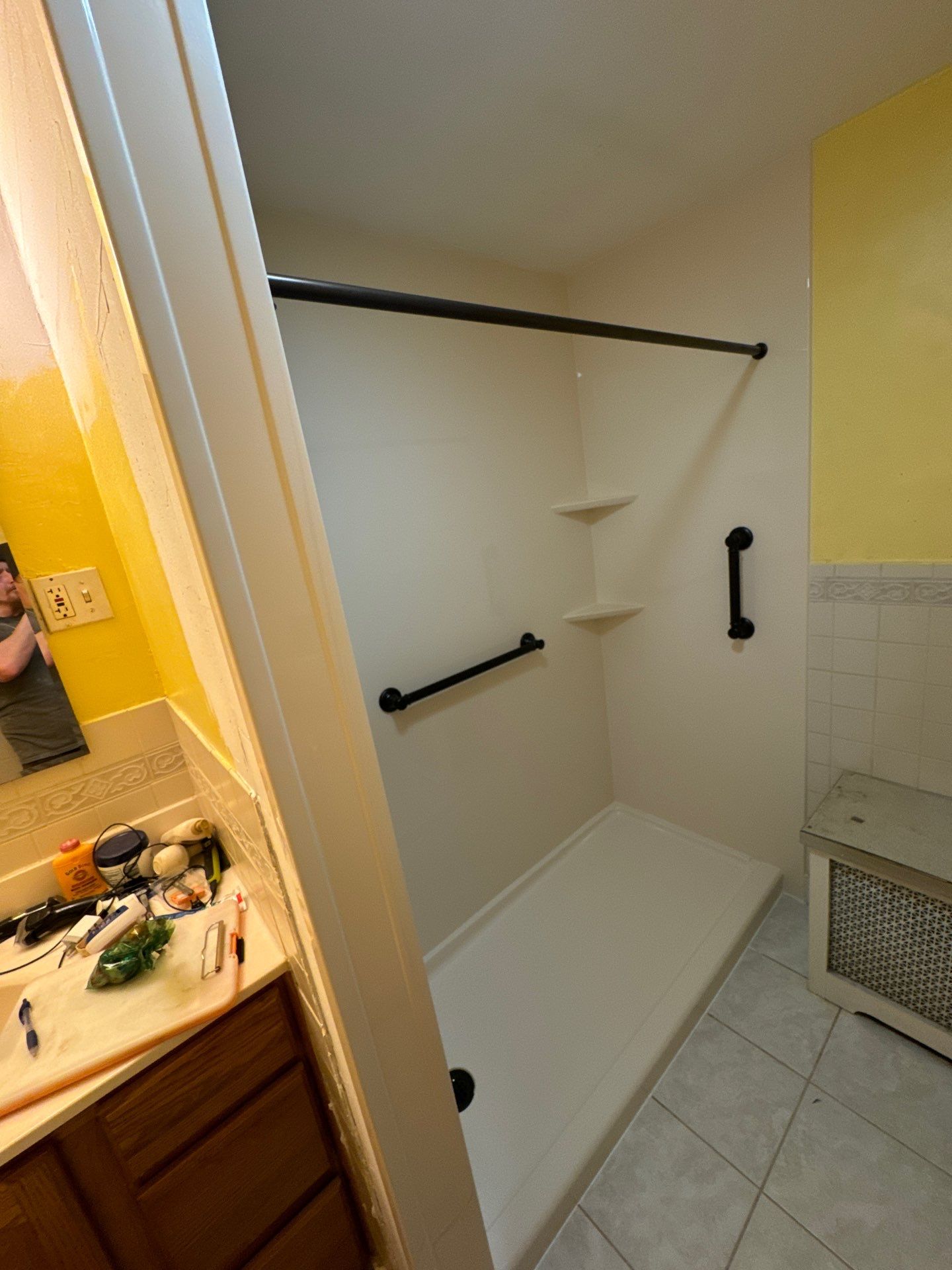 Tub to Walk-In Shower Installation in Springfield, MA  by Yankee Home Improvement