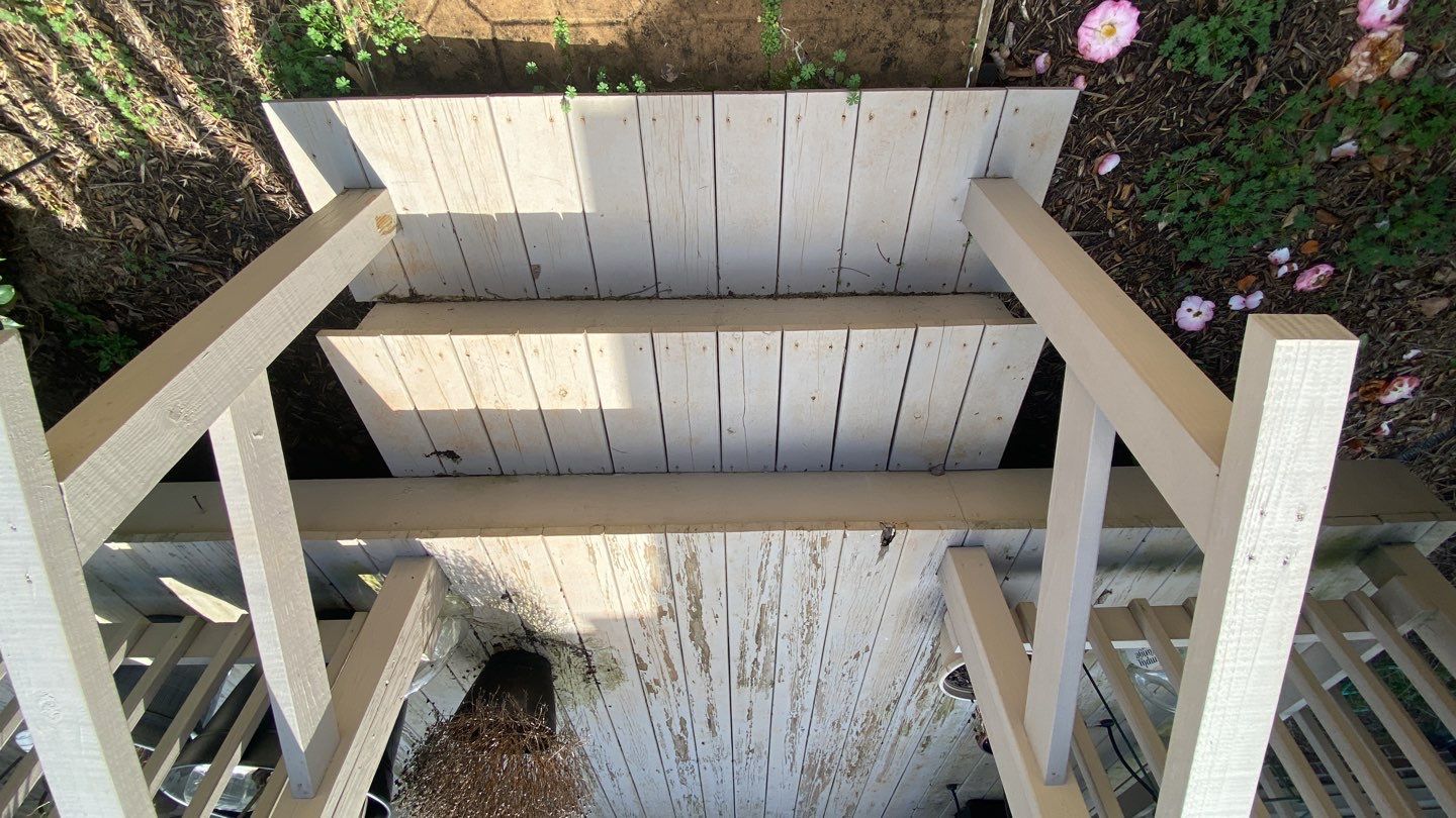 Painted Deck blasted, then sealed by DuraSeal