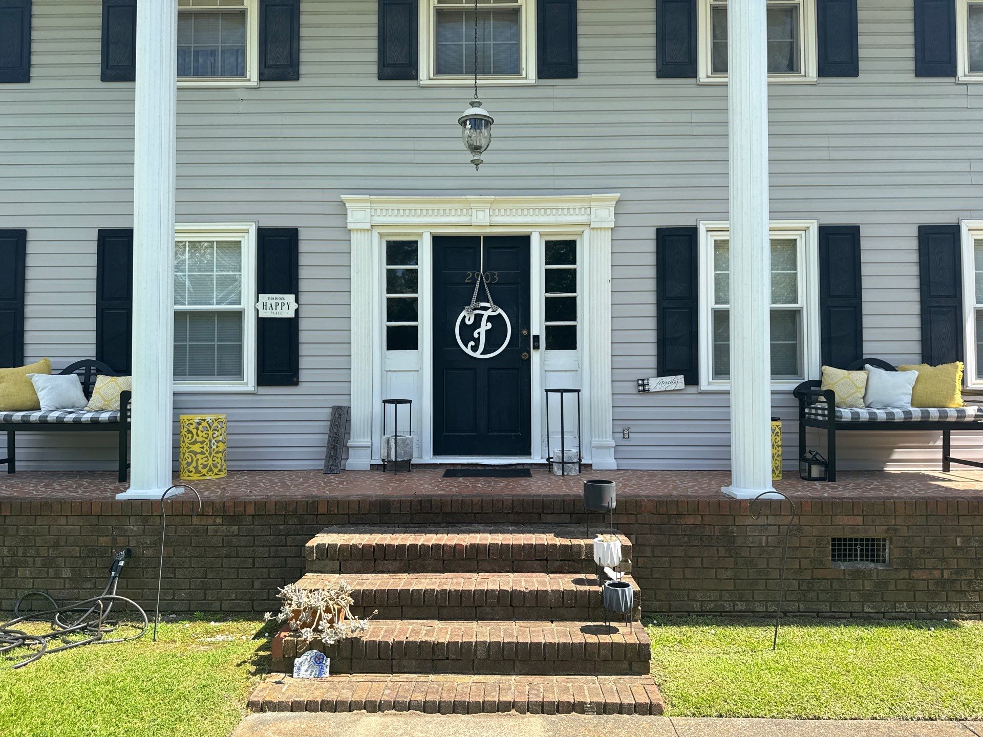 Dark Gray Siding and Custom Deck Installation in Kinston by The Remodeling Company
