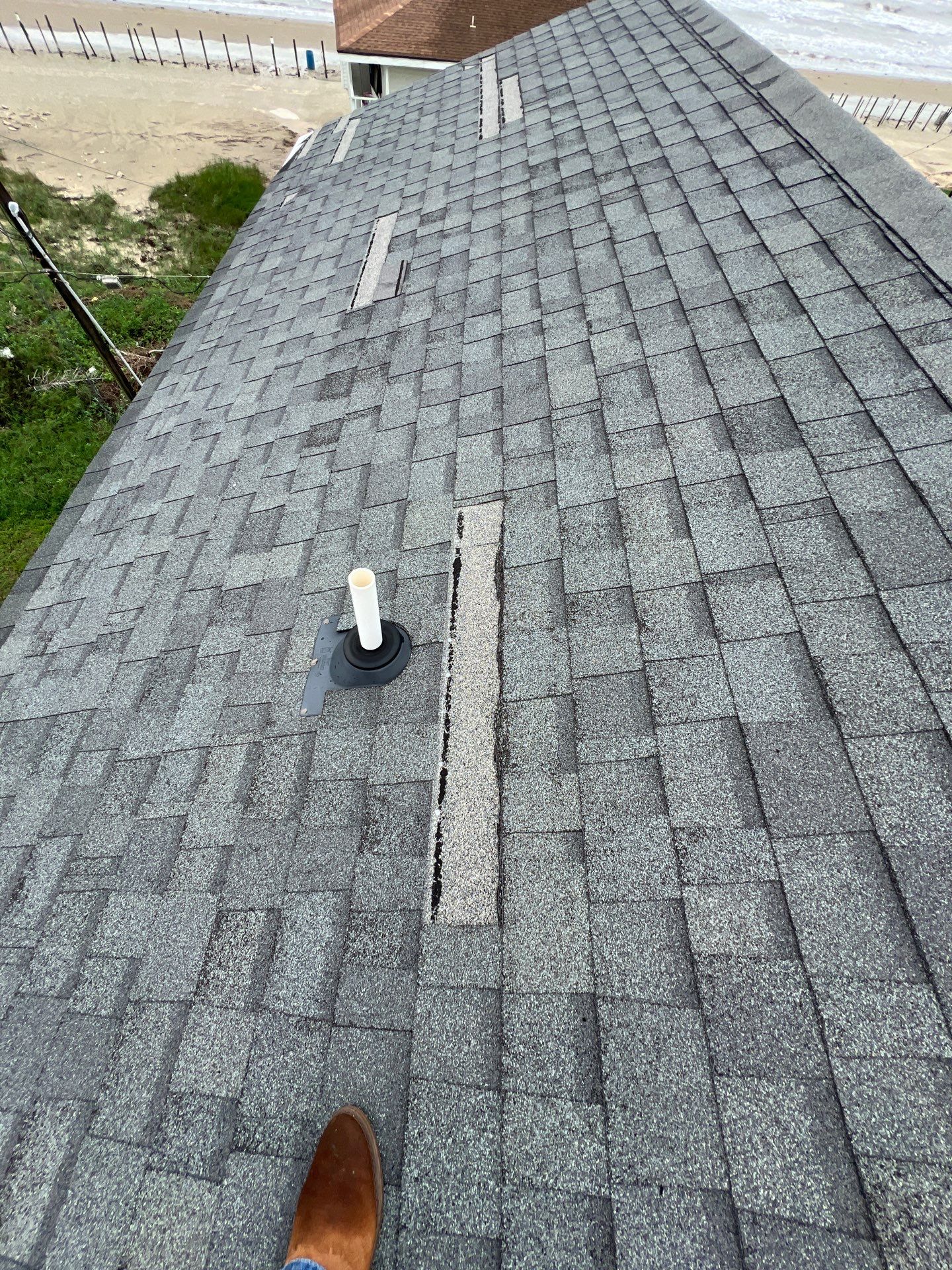 Hail Damage using Owen's Corning Duration (Lifetime) Shingles by Roof Repair Company